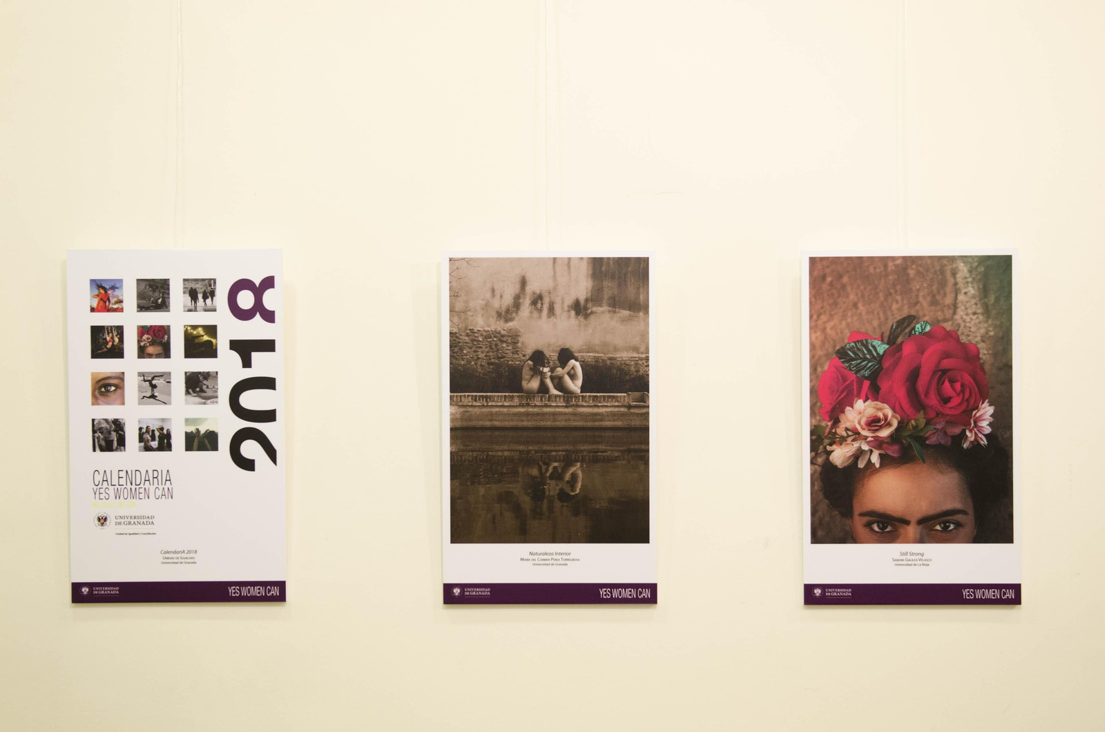 Algunas de las fotografias que pueden verse en la muestra 'Yes woman can'.