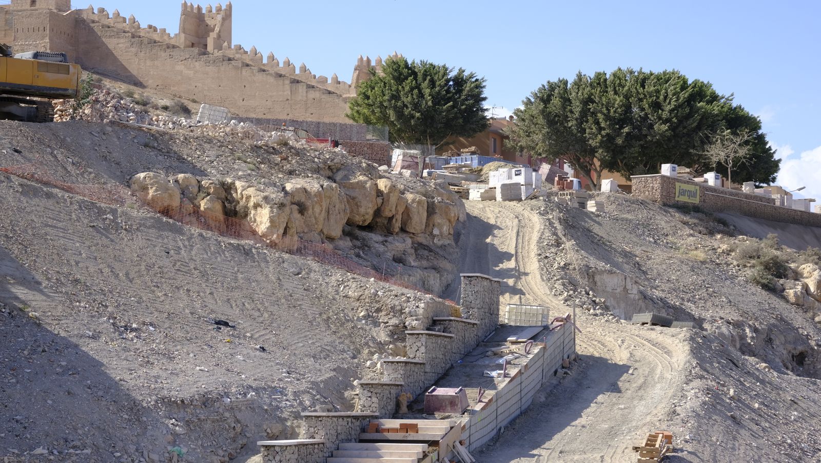 Imágenes del avance de las obras en la zona del Cerro de San Cristobal