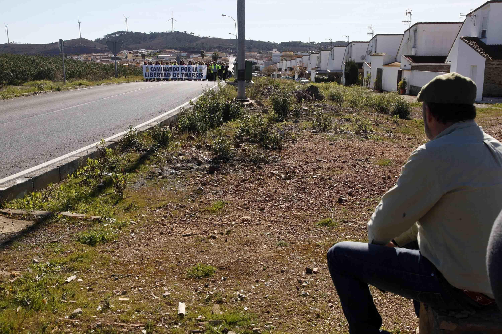 Marcha por la segregación de Tharsis hasta la sede del TSJA en Sevilla