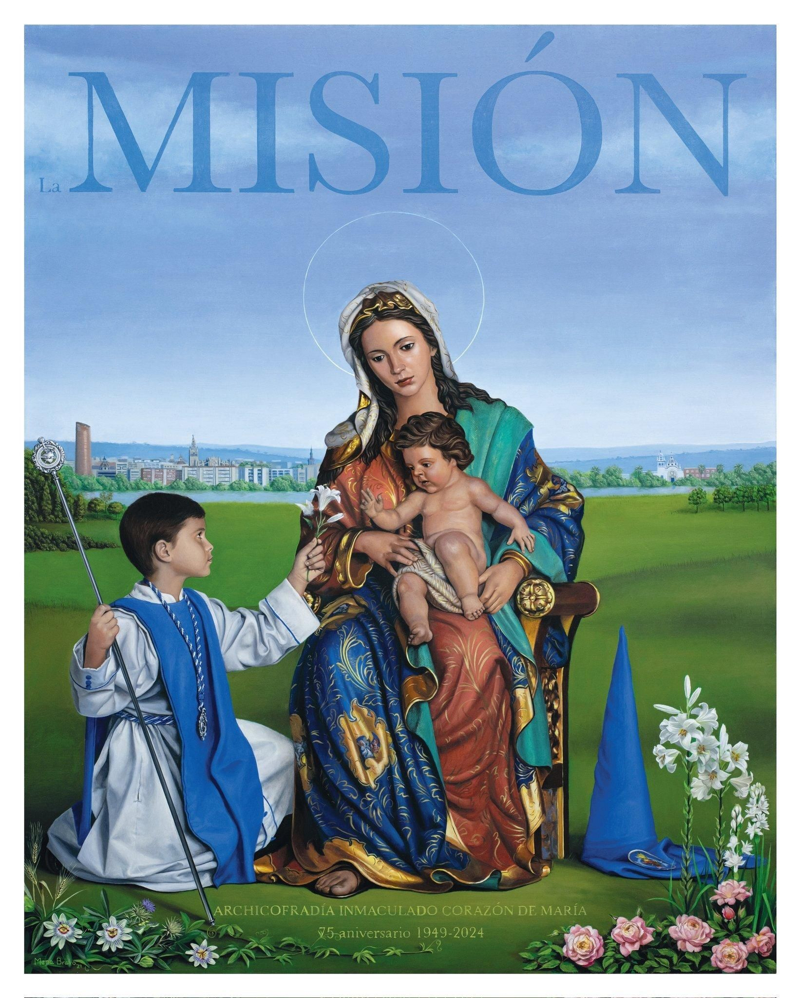 El cartel anunciador de la Misión