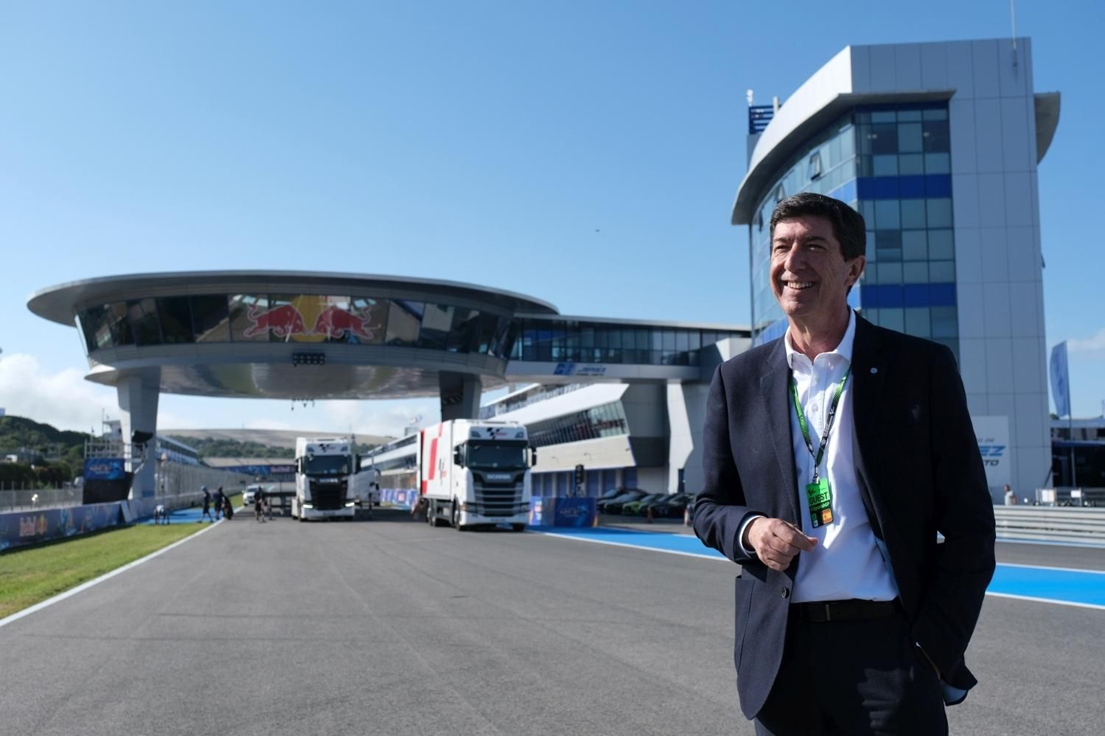 Juan Marín, en el Circuito de Jerez en la mañana de este jueves.
