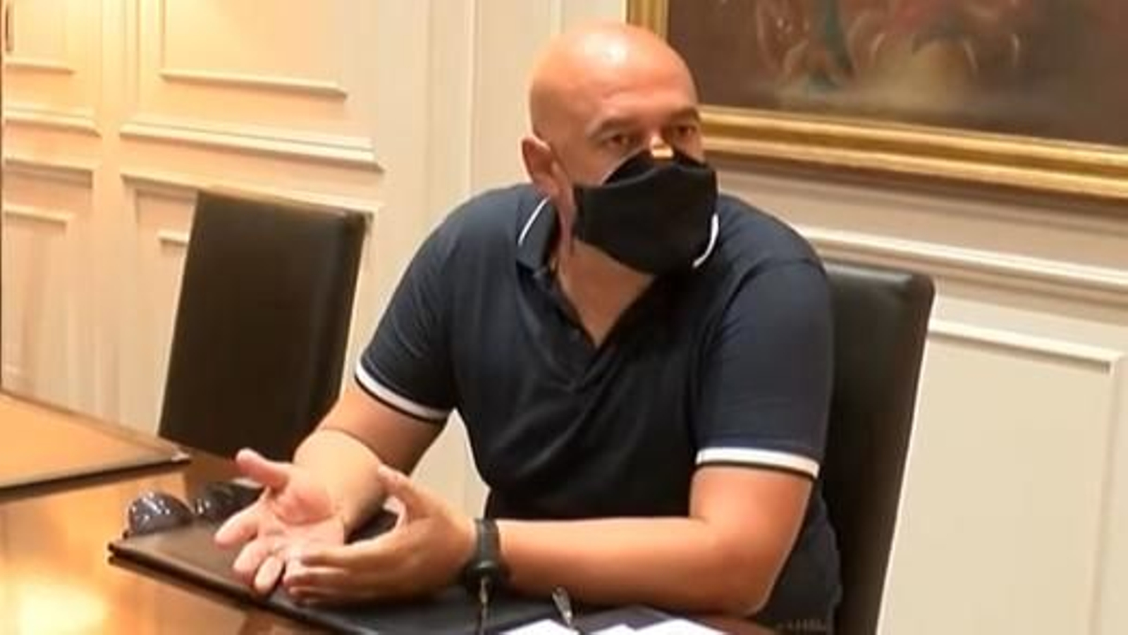 Pedro Ferrer, en su etapa de inspector jefe en Algeciras.