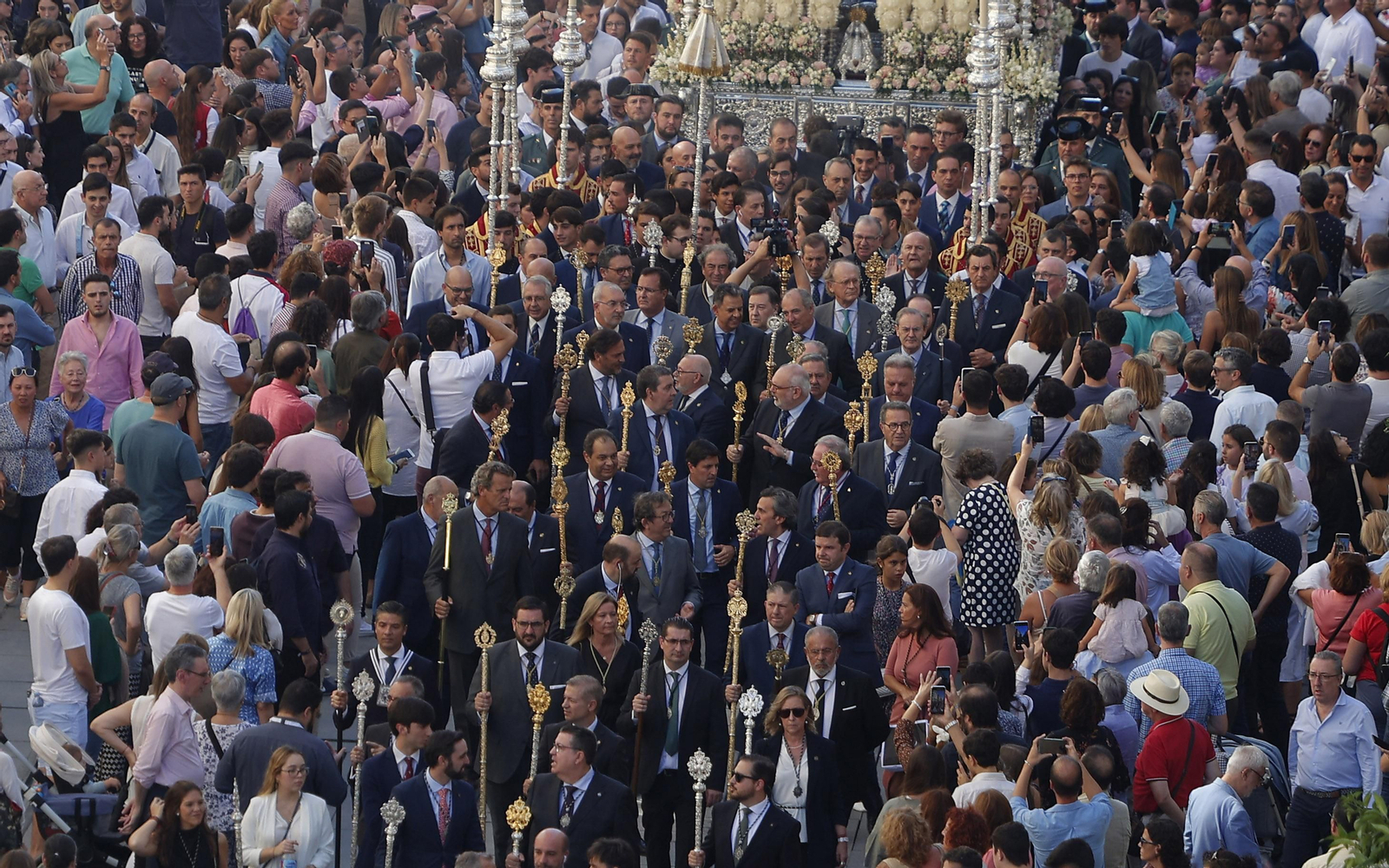 Imágenes del regreso de la Virgen de las Mercedes a su templo
