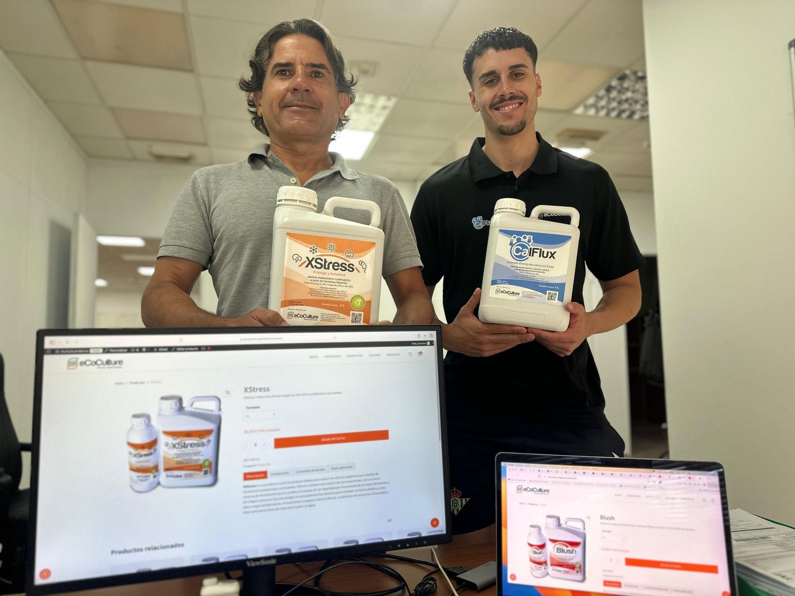 Javier Moreno y Alberto González, del departamento de Marketing.