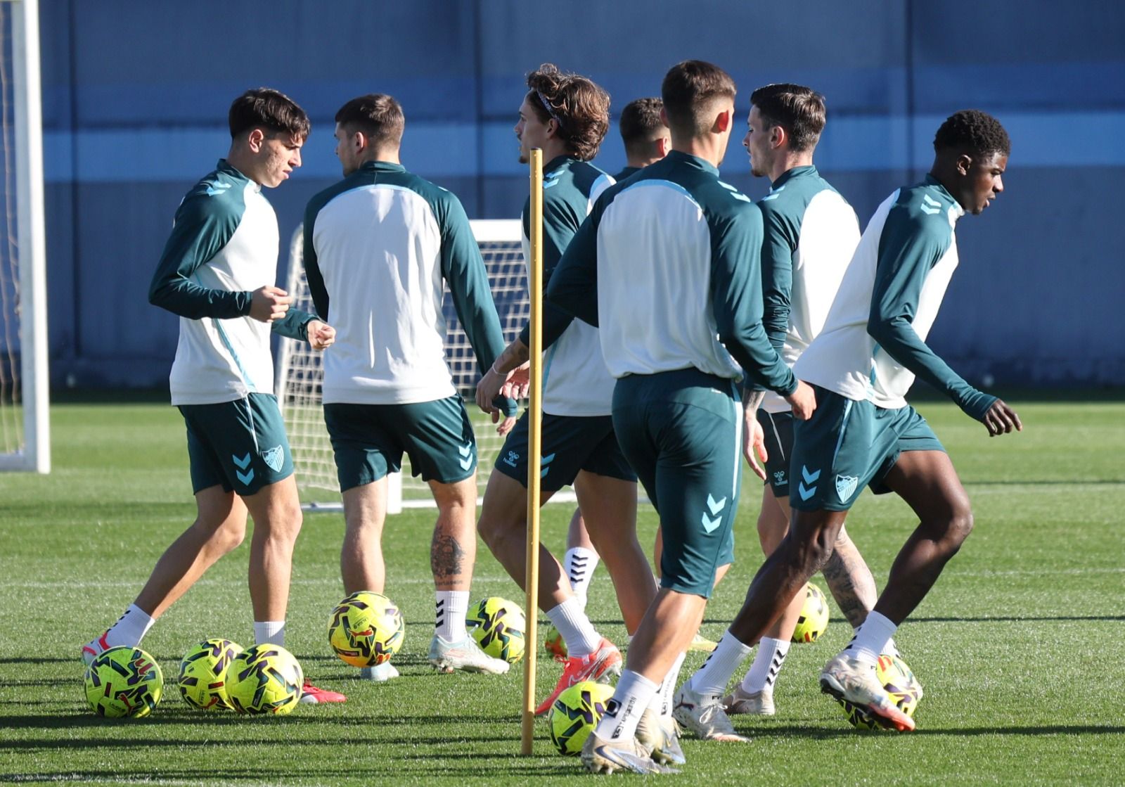 Entrenamiento Málaga CF: Carlos Puga y Haitam, bajas inesperadas