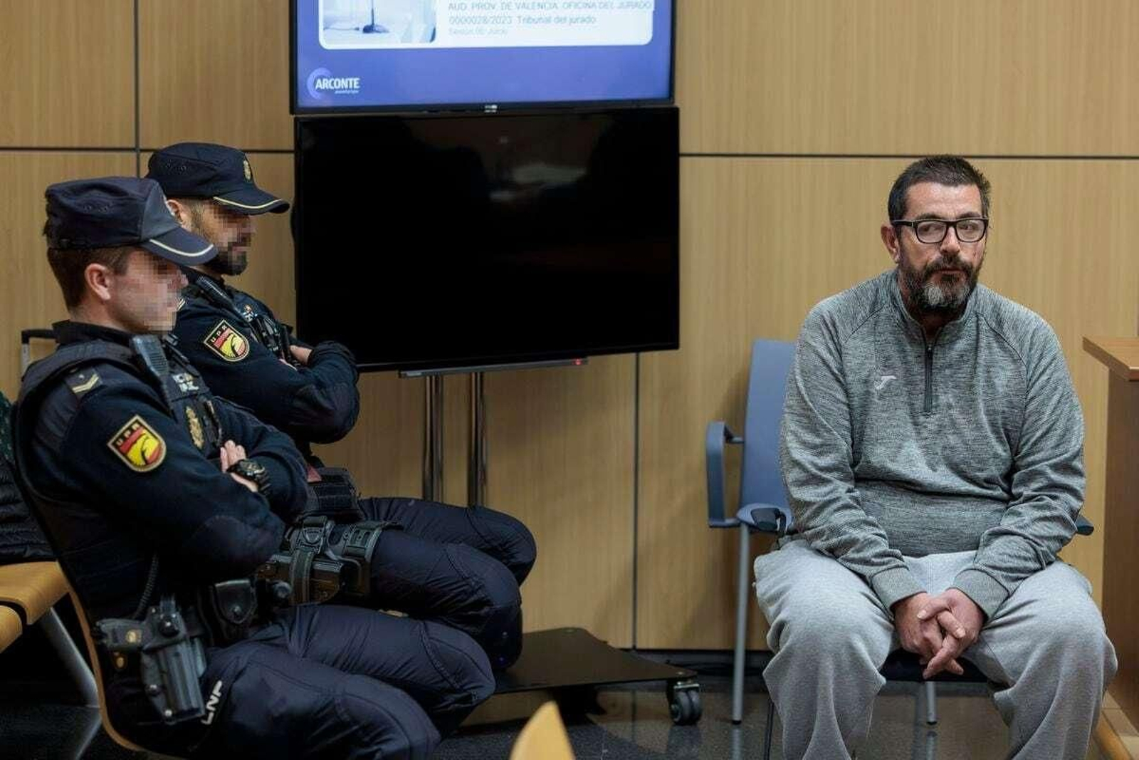 El acusado José Antonio A. C. al inicio del juicio en la Audiencia Provincial de Valencia