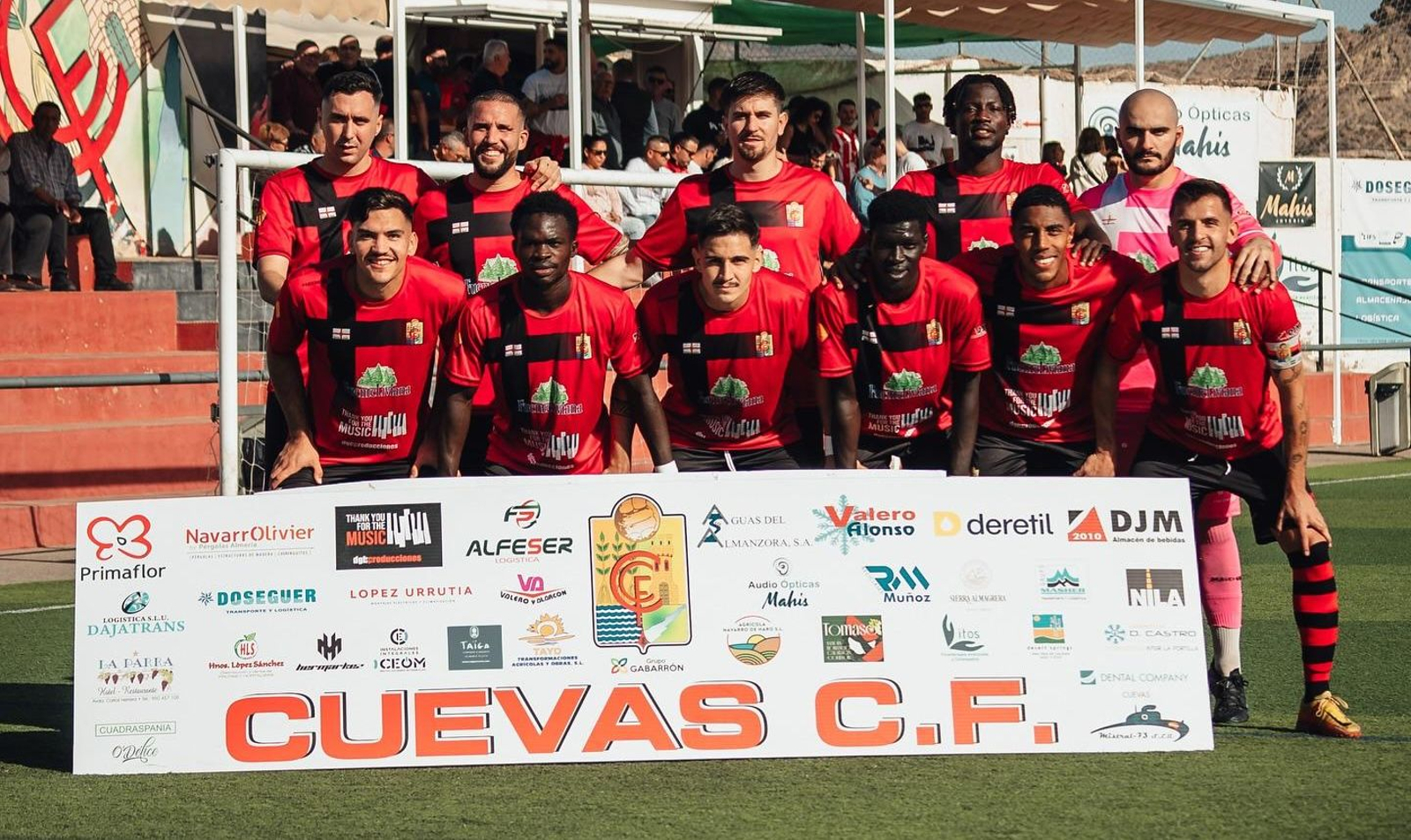 Once presentado por el Cuevas en su encuentro contra el Casabermeja del pasado domingo en el Andrés Soler Guerrero.