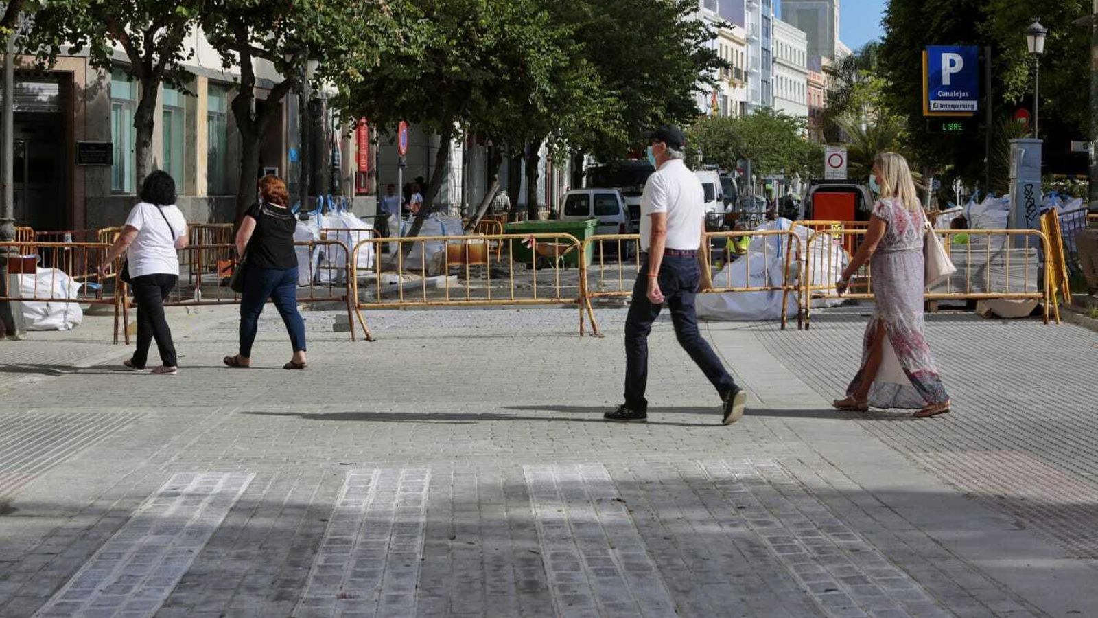 Obras de mejora de accesibilidad en Canalejas. Obras de mejora de accesibilidad en Canalejas.