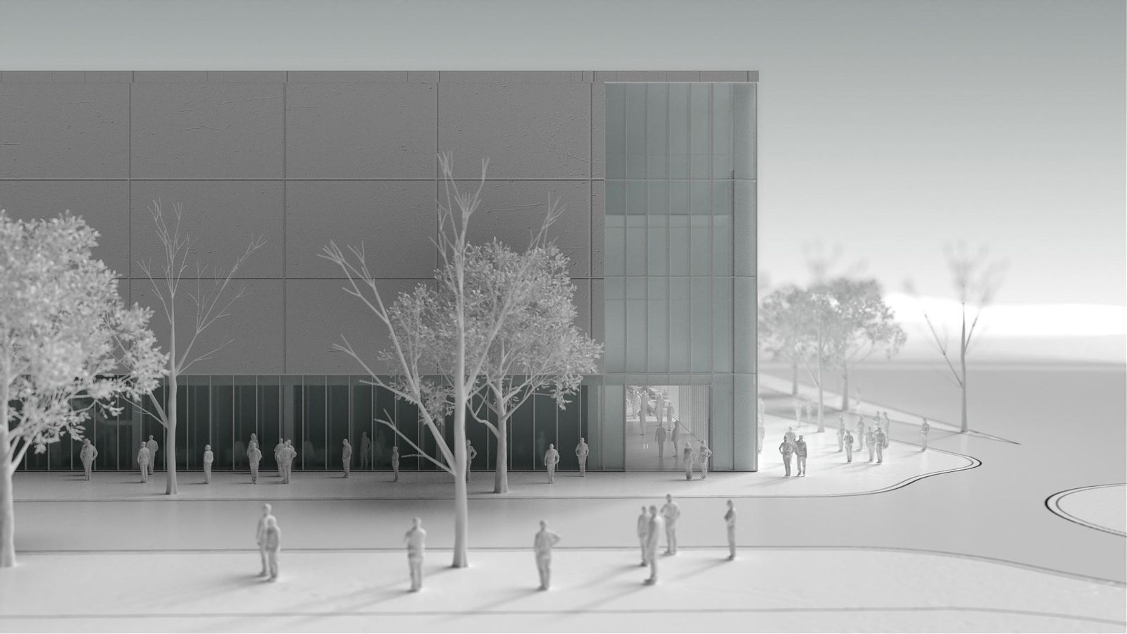 Acceso principal del Centro de Gimnasia