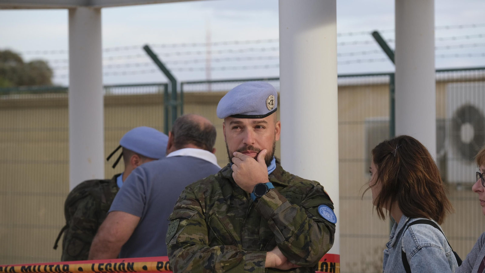 Imágenes de la salida del segundo contingente de La Legión con destino el Líbano