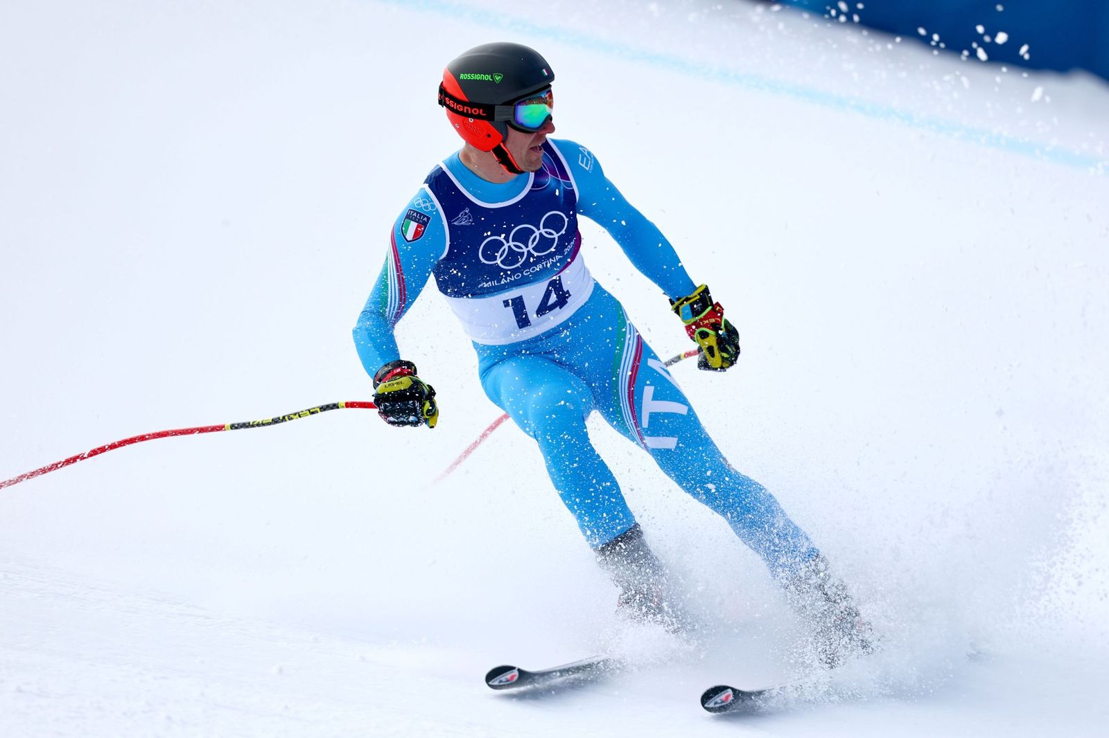 Las espectaculares fotos del descenso masculino en los Juegos Olímpicos de invierno