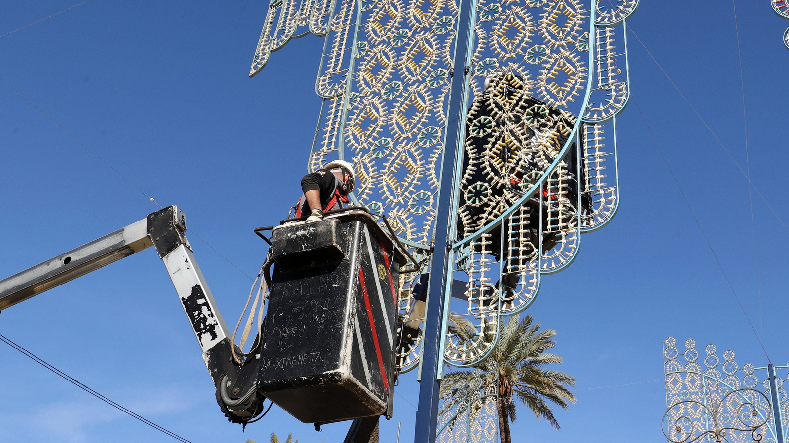 Preparativos en el Real de la Feria de Jerez