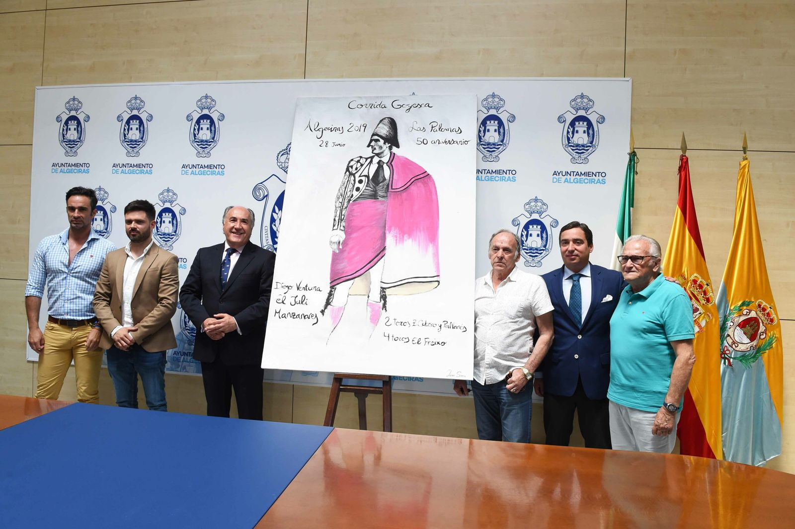 La presentación del cartel de la corrida goyesca de la Feria de Algeciras