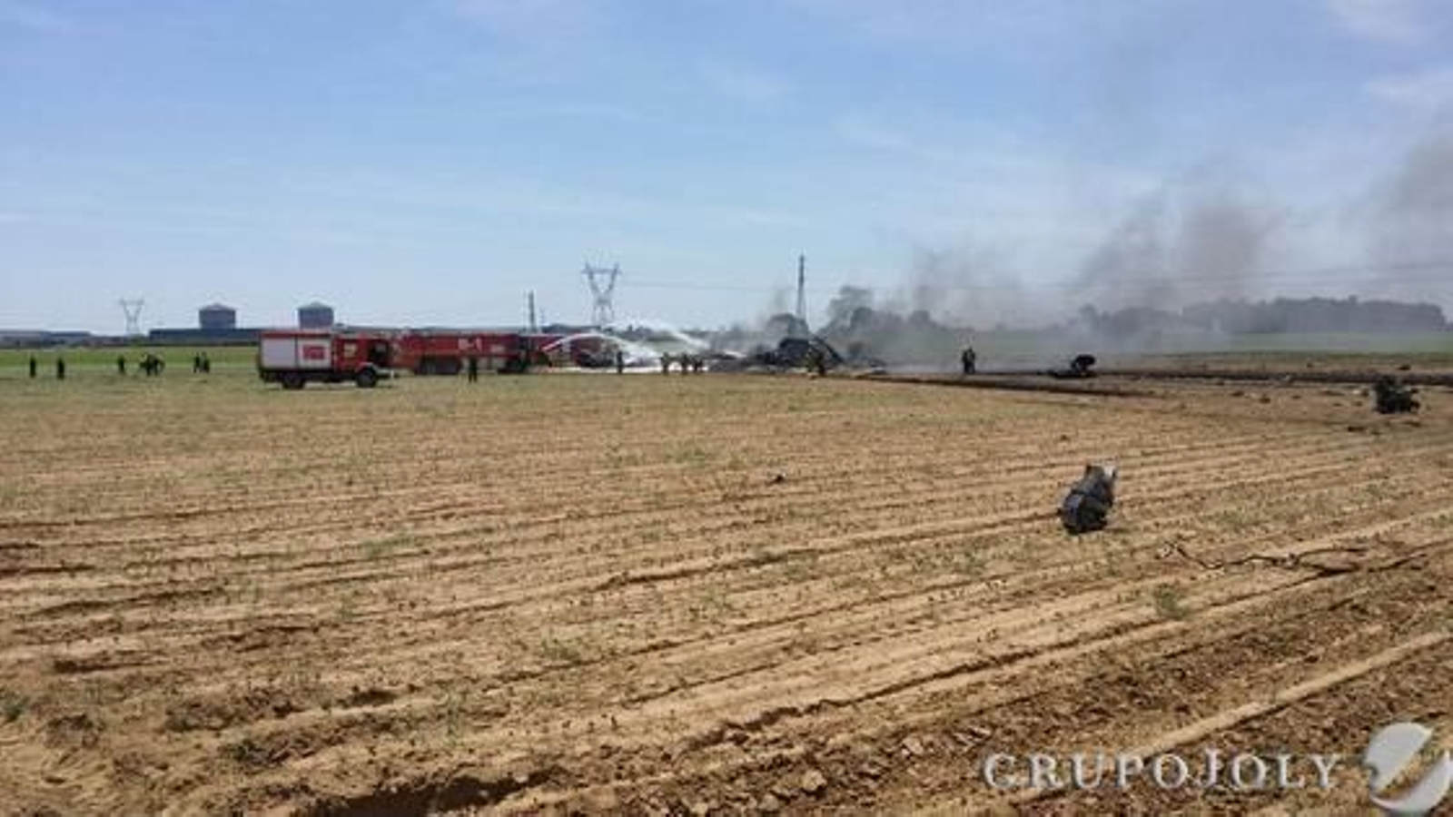 Las imágenes del accidente del A400M