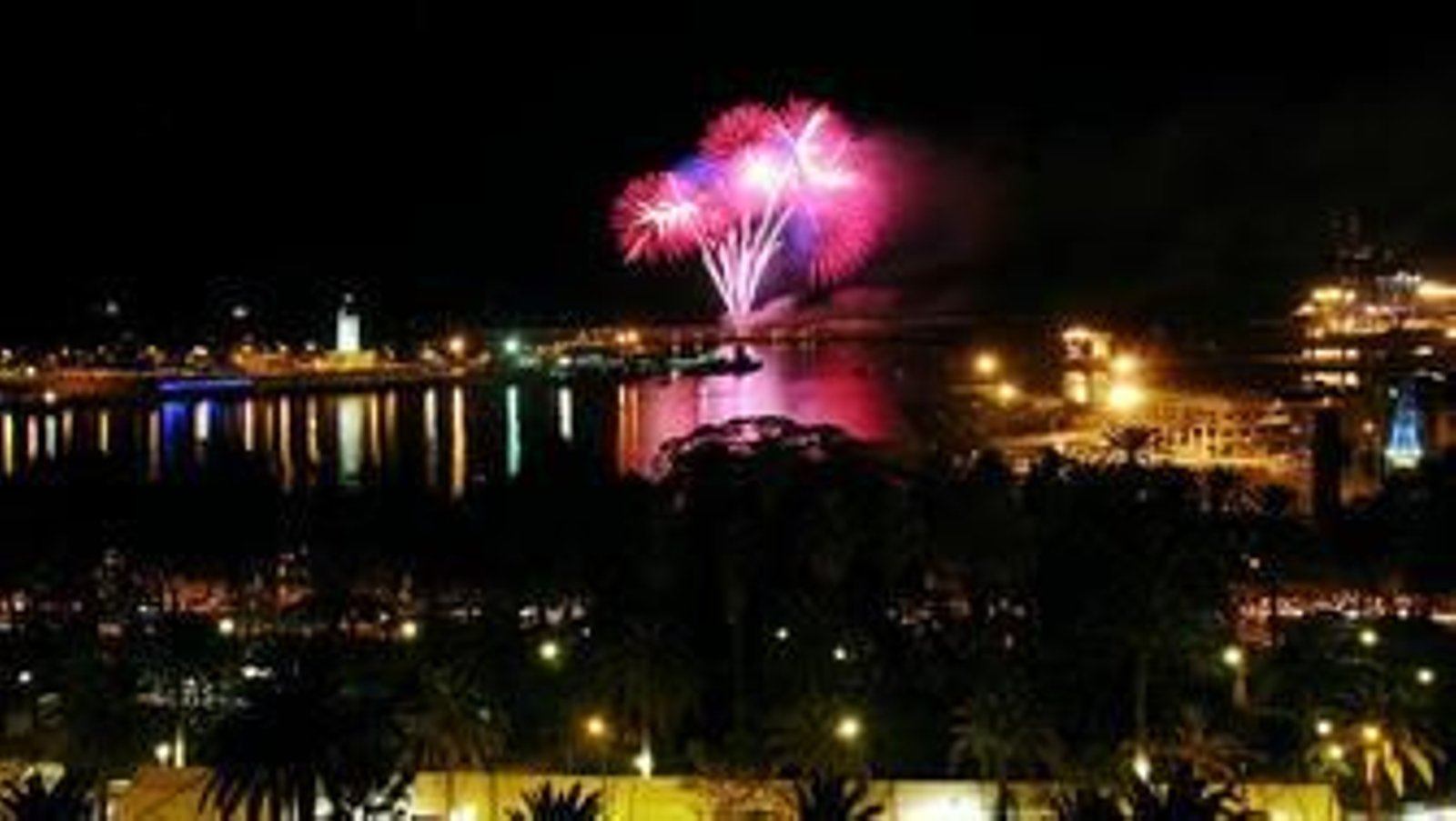 Fuegos artificiales de la Feria, el año pasado.