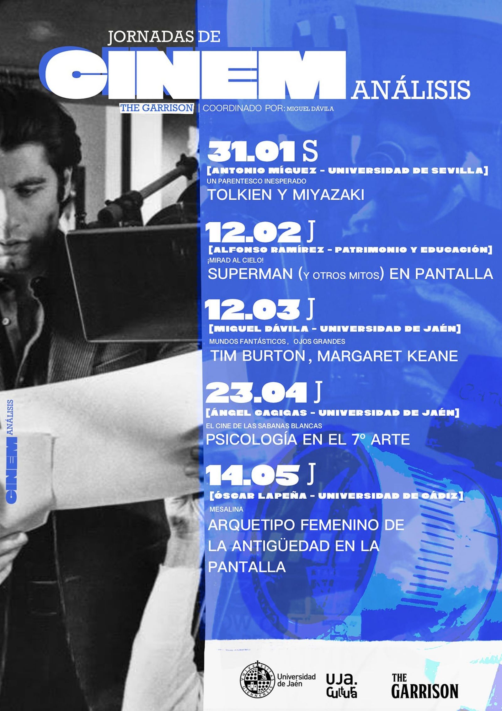 Hasta cinco charlas dirigidas por investigadores componen la programación de la primera edición de esta propuesta que lleva la investigación en cine fuera del campus universitario.