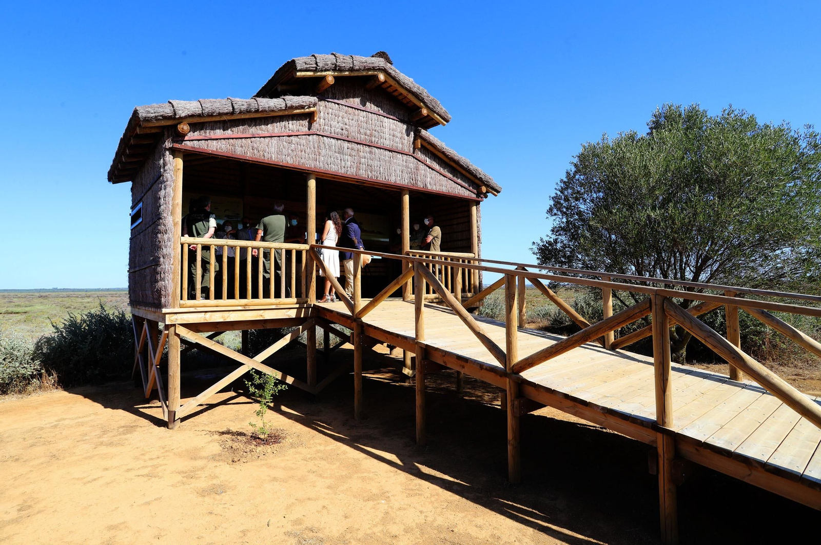 Inauguración del nuevo observatorio del Águila Pescadora en Marismas del Odiel