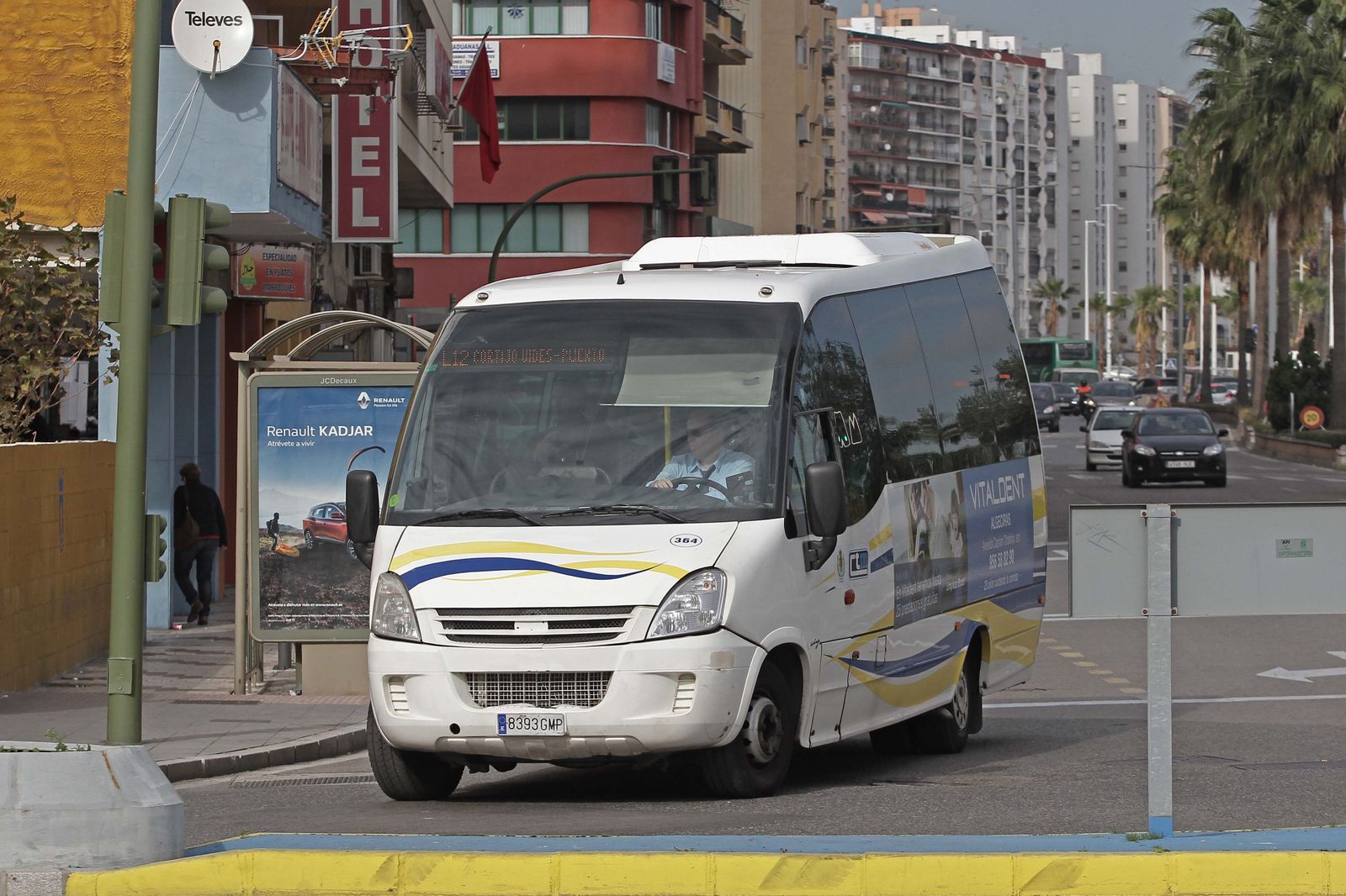 Uno de los autobuses de CTA Algeciras.