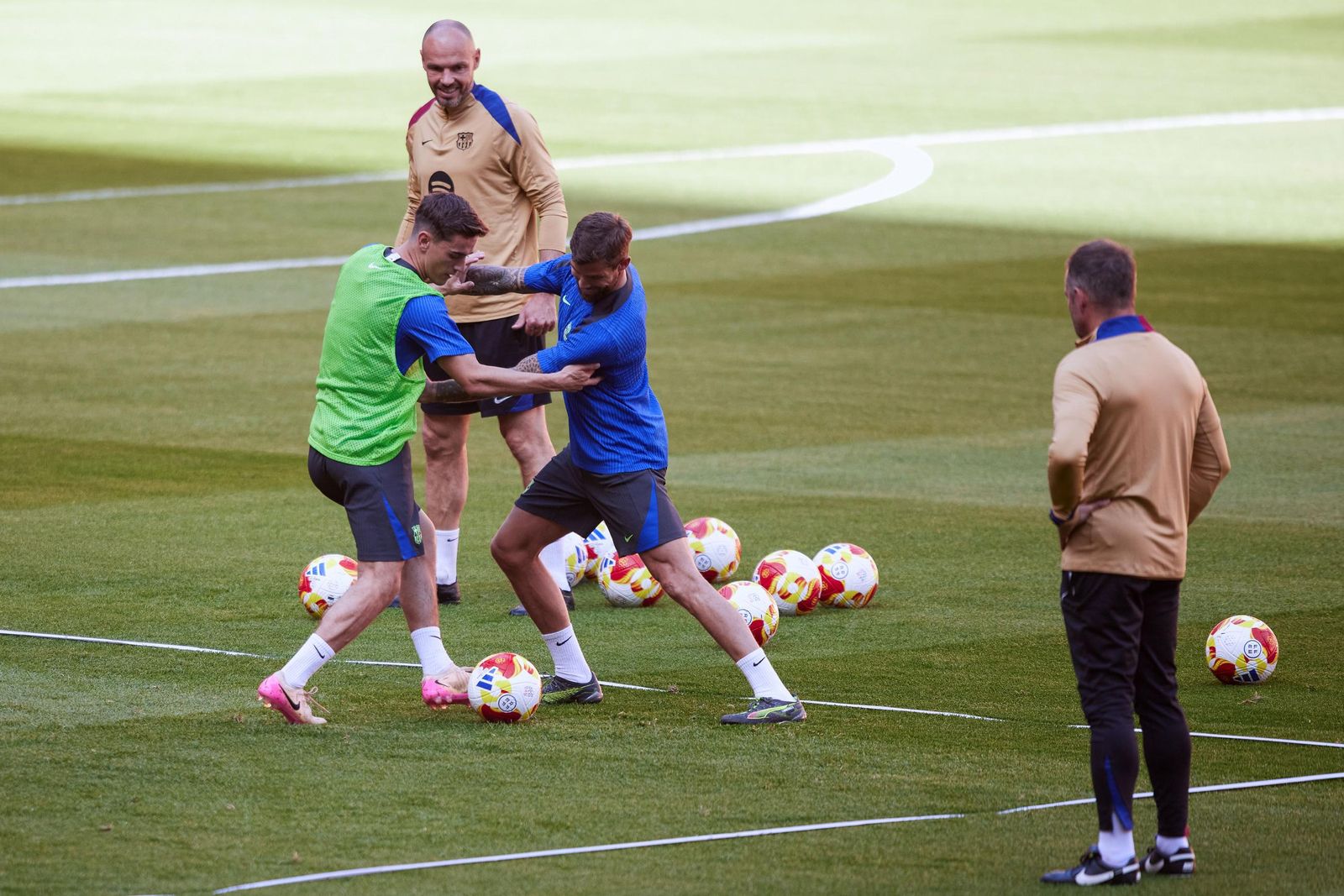 La fotos del día antes de la final de Copa Barcelona - Real Madrid