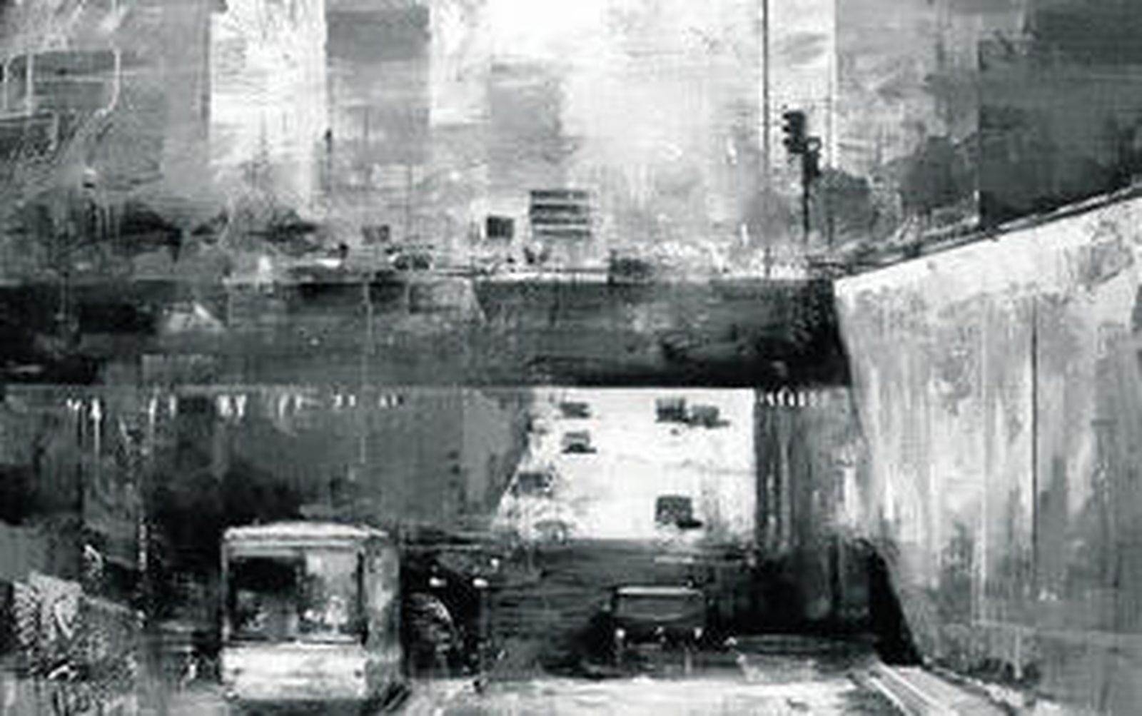 Obra 'Urban landscape', es una de las que exhibe Galán Urréjola en Art Madrid, de la mano de Ansorema.