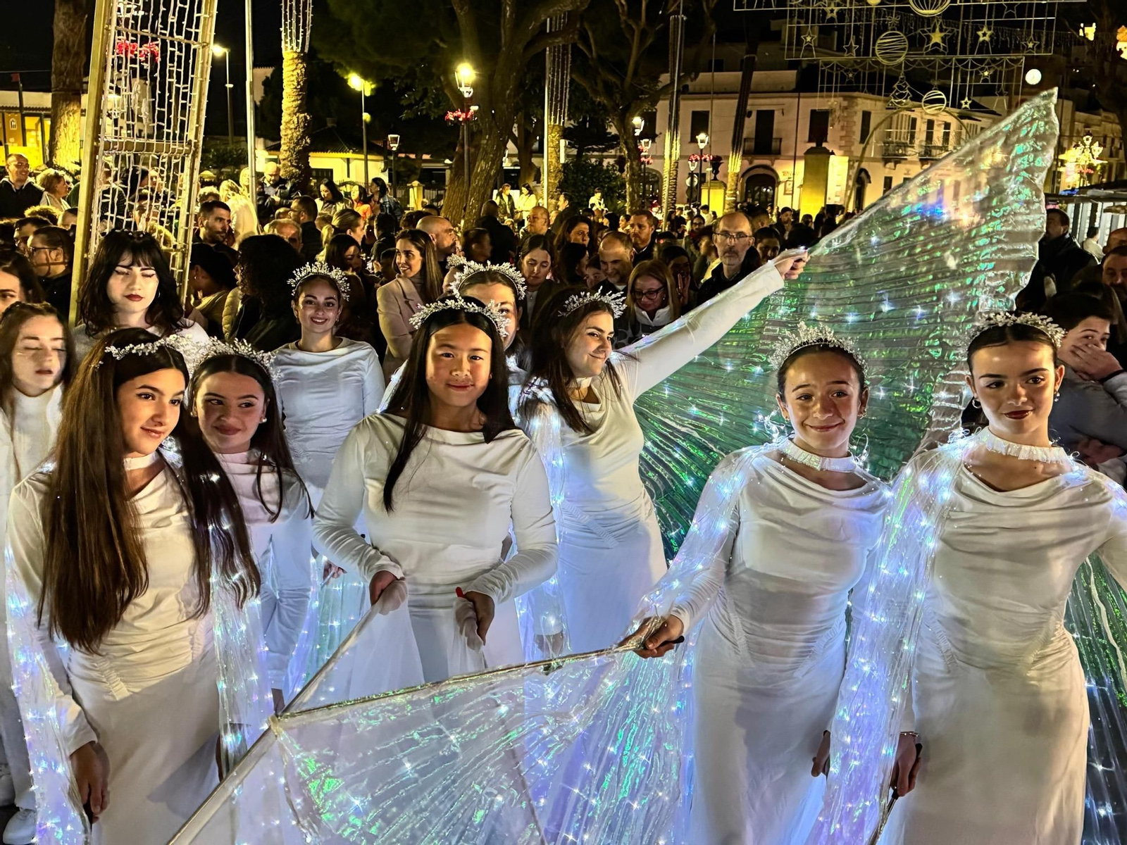 El encendido del alumbrado de Navidad en San Roque
