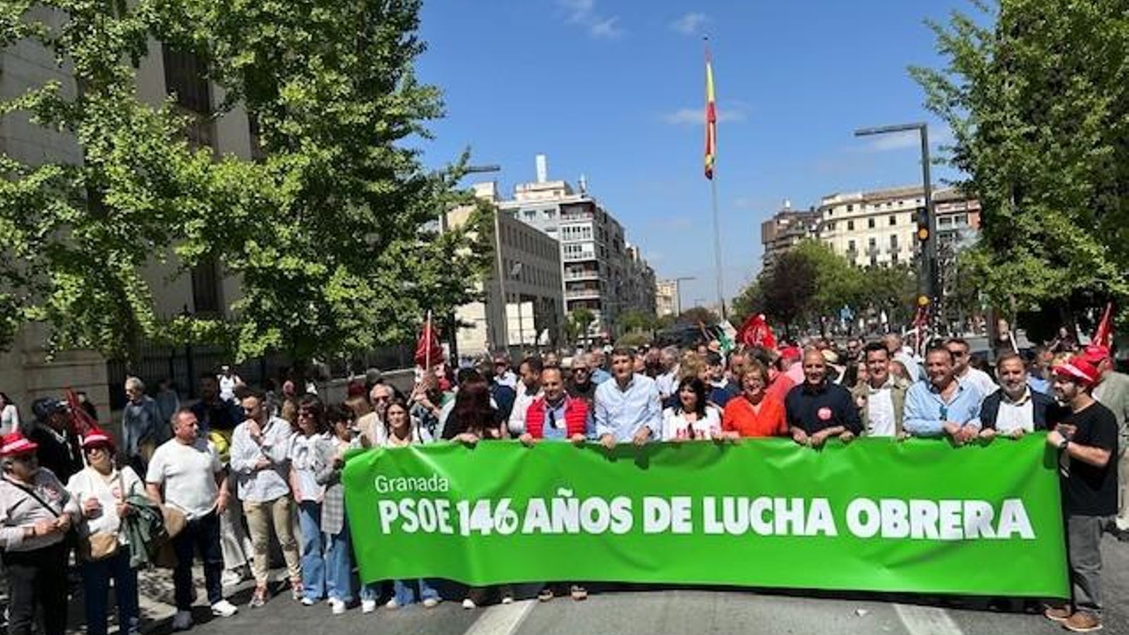 Participación del PSOE en la manifestación del 1 de mayo. Participación del PSOE en la manifestación del 1 de mayo.