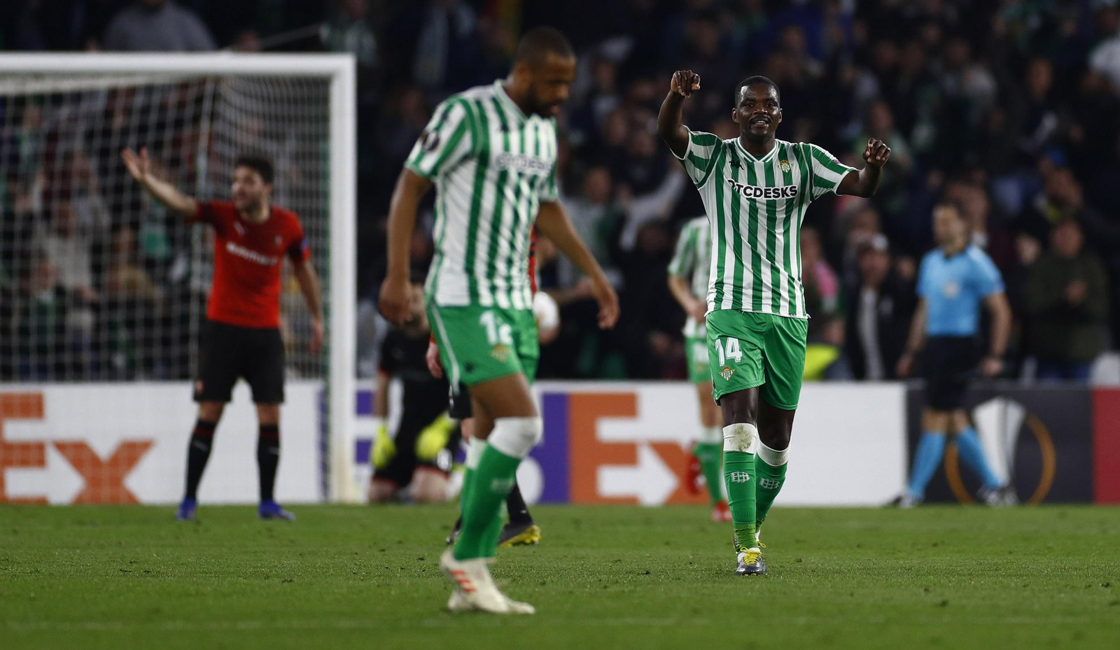 Las imágenes del Betis-Rennes
