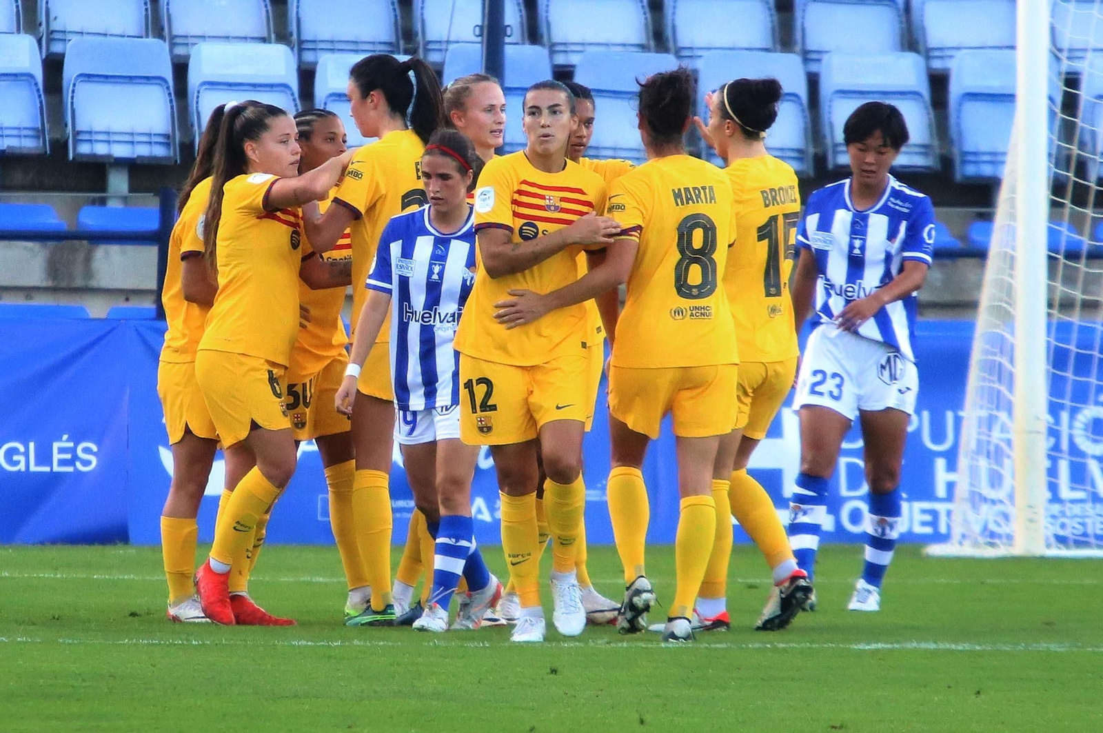 Imágenes del Sporting de Huelva-FC Barcelona