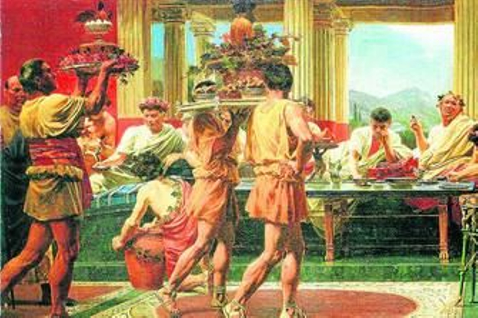 Los banquetes en Roma, una apasionante historia.