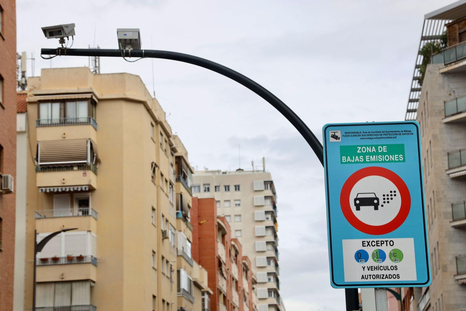 Málaga activa las cámaras de la Zona de Bajas Emisiones