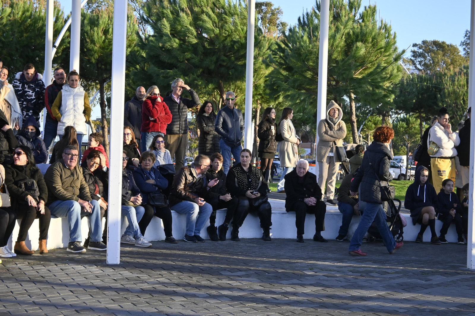 Alumbrado del Puerto de Huelva, en imágenes