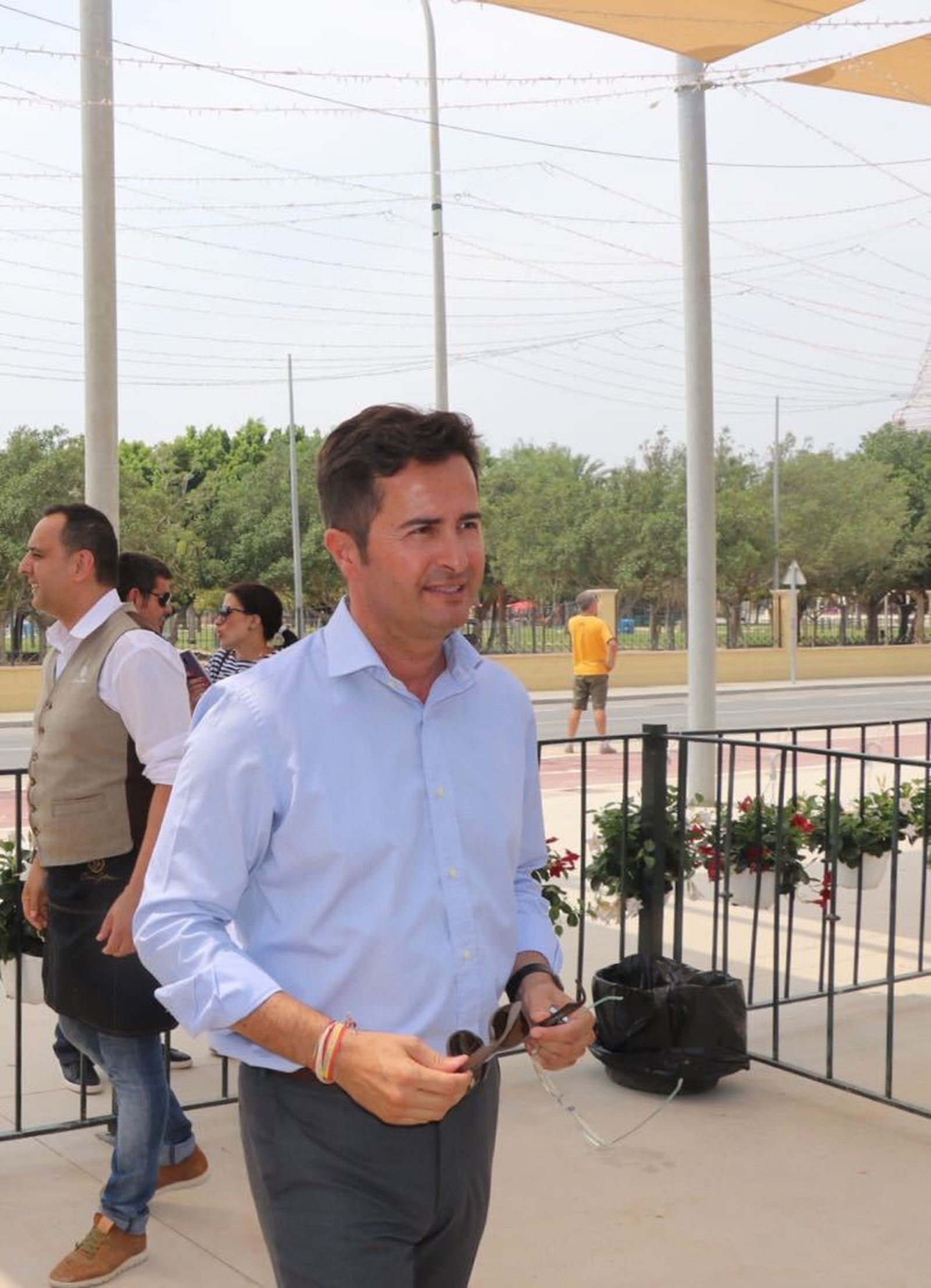 Francisco Góngora, durante una visita a la Feria de Día.