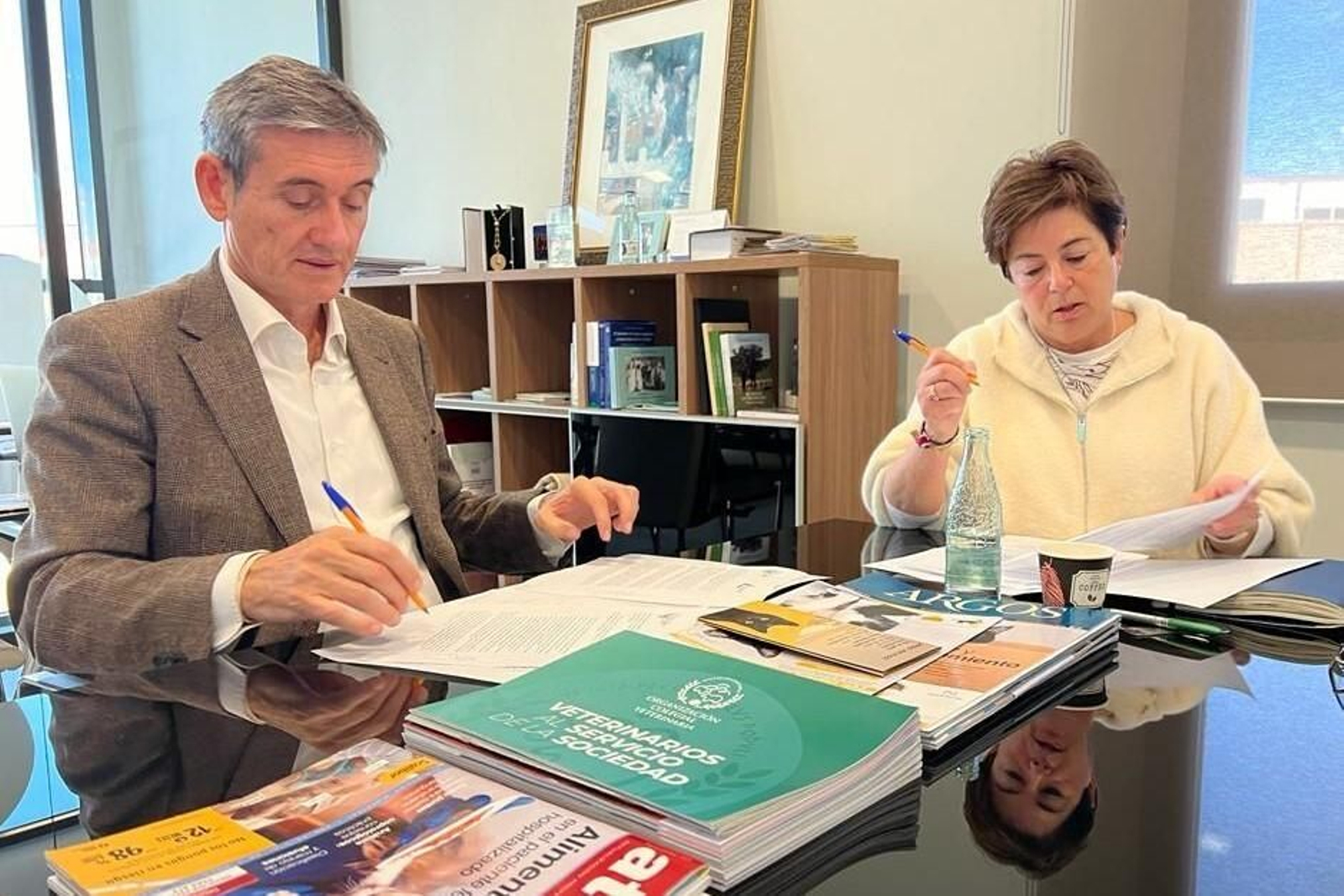 Momento de la firma del acuerdo.