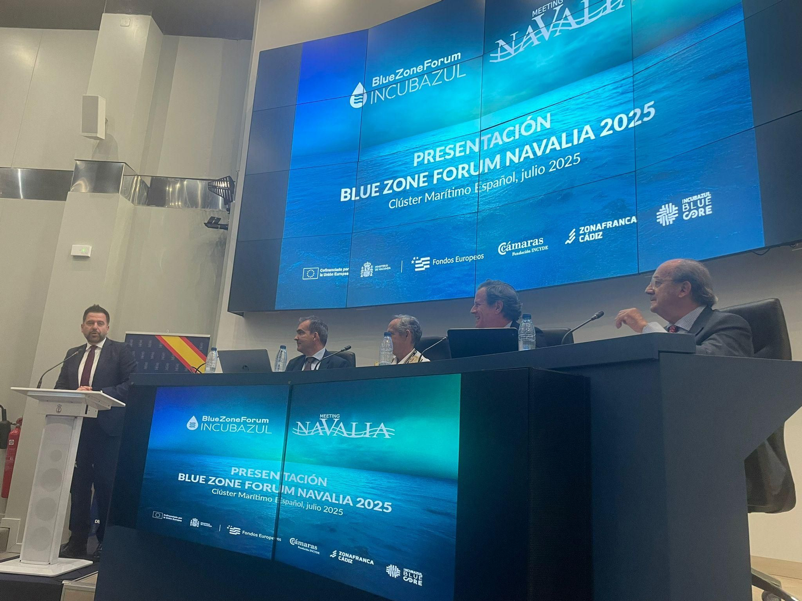 Una imagen de la presentación de Blue Zone Forum de Zona Franca en Madrid.