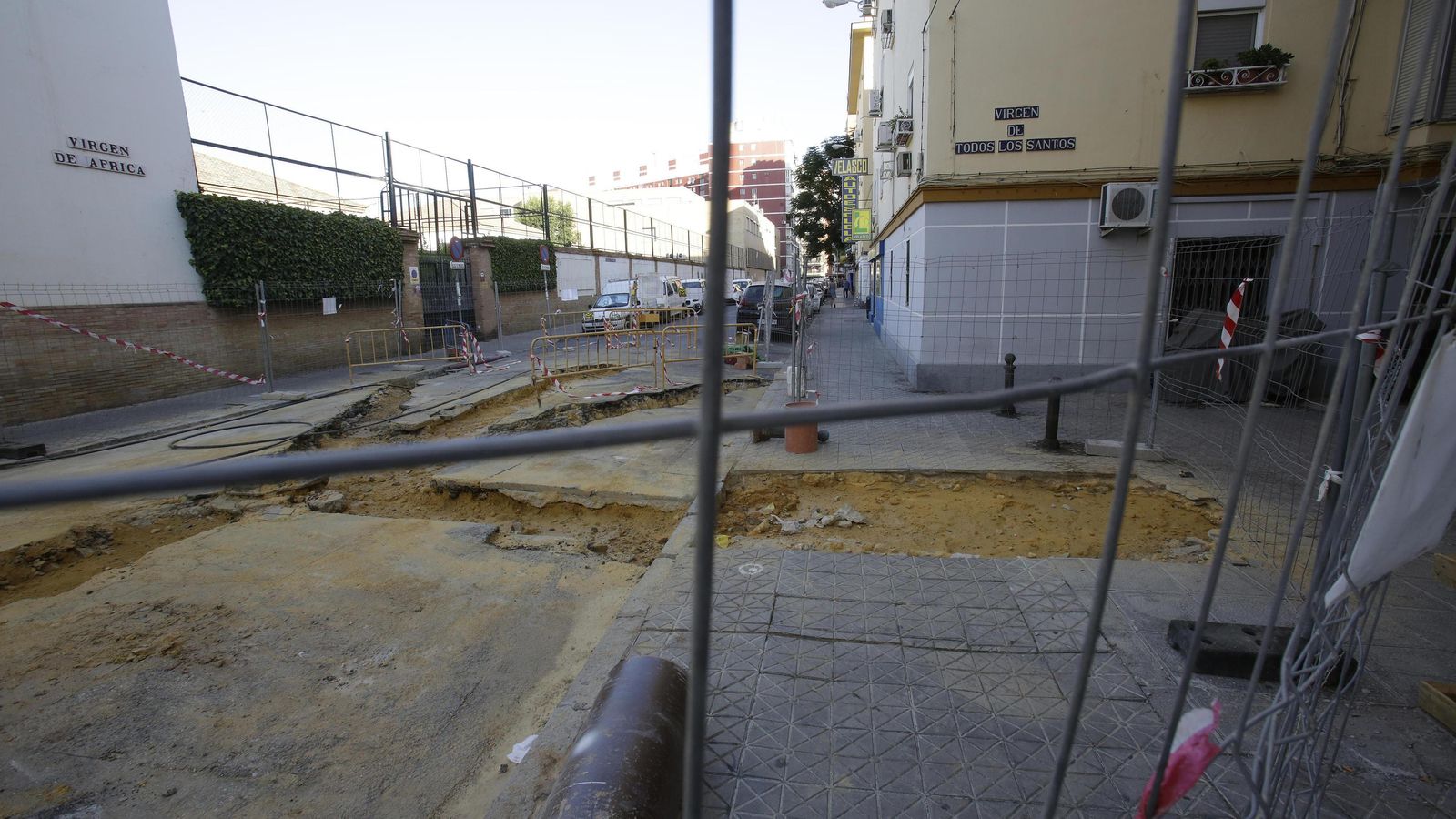 La calle dedicada a la Virgen de Todos los Santos.