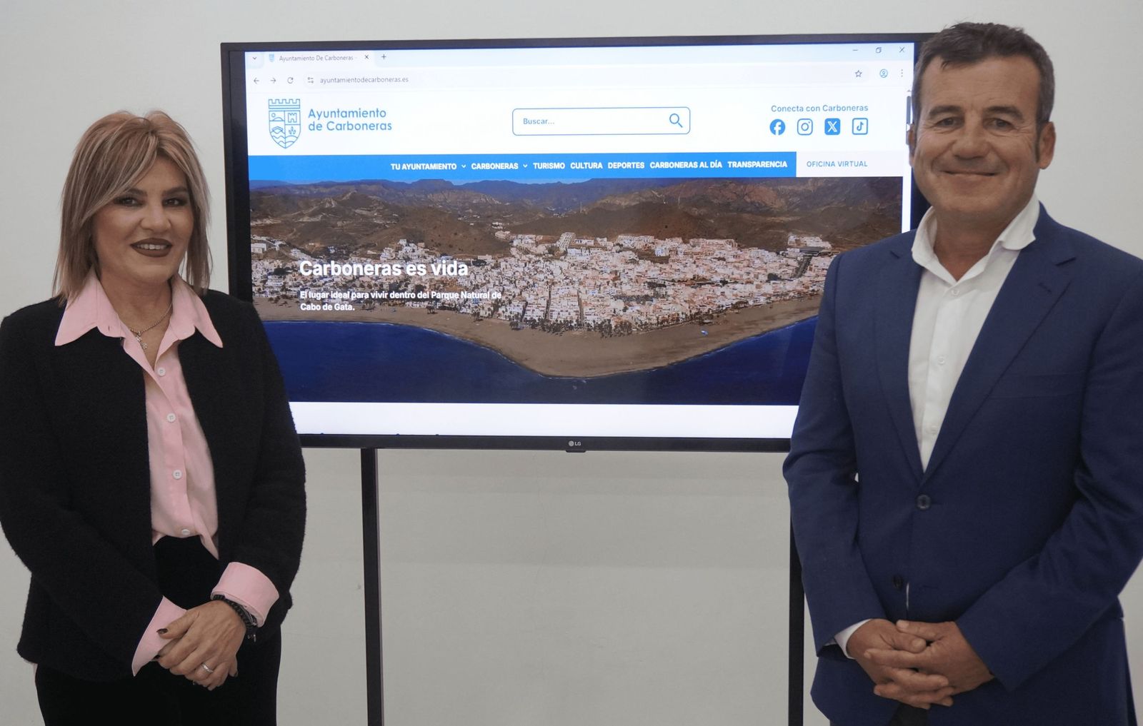 Presentación de la nueva web municipal.