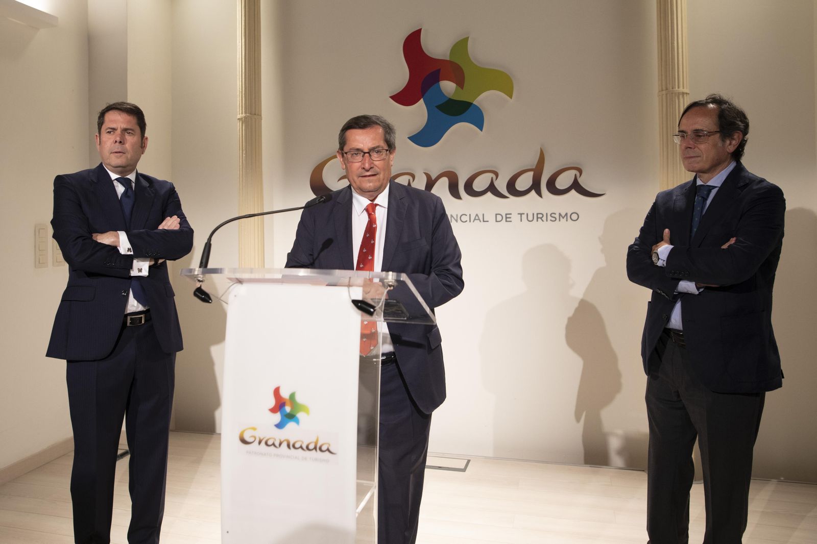 Gerardo Cueva, José Entrena y Julio Rodríguez.