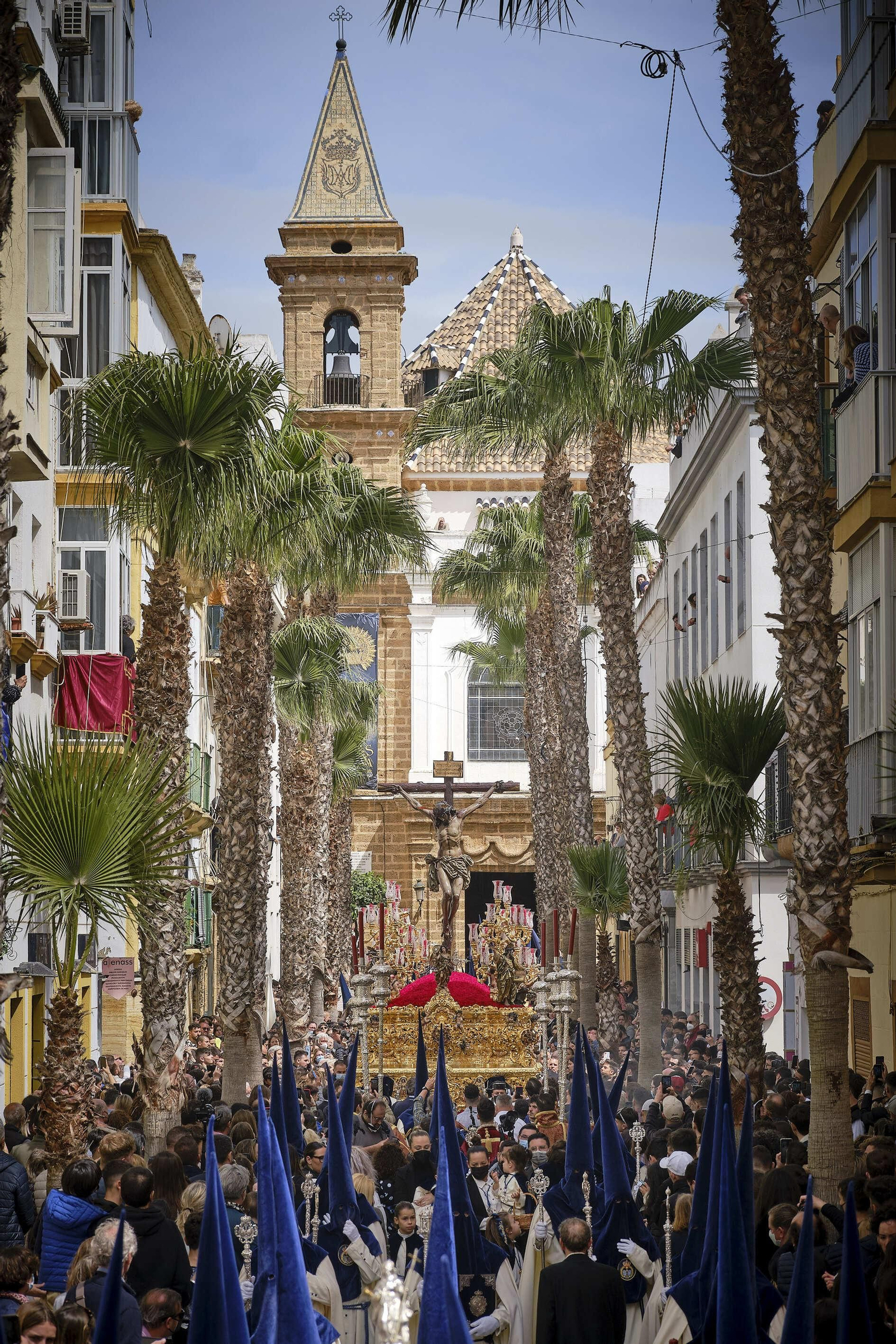 Cofradía de La Palma en la Semana Santa de Cádiz 2022