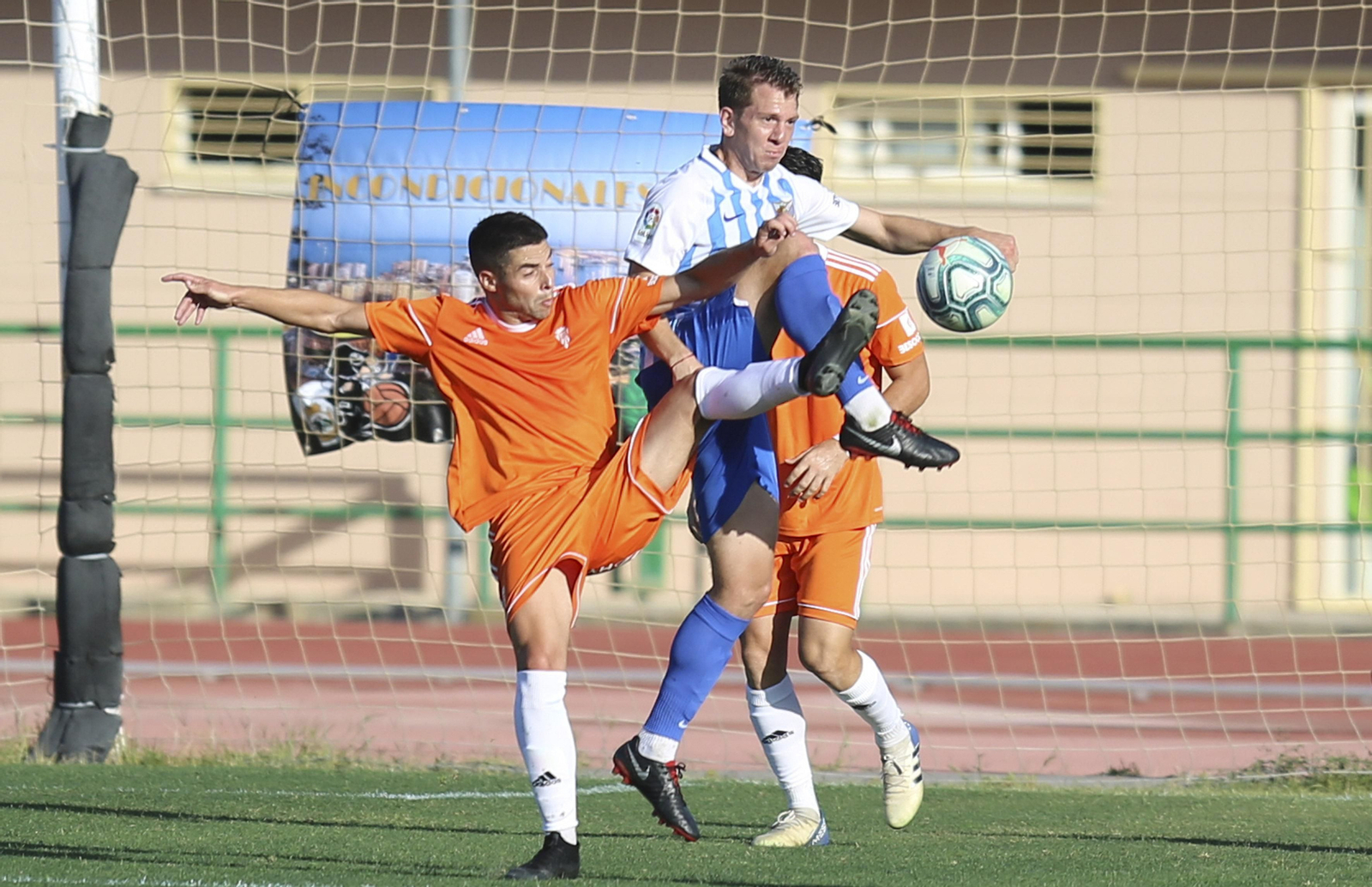 Rolón, en la pretemporada en un Málaga-Córdoba.