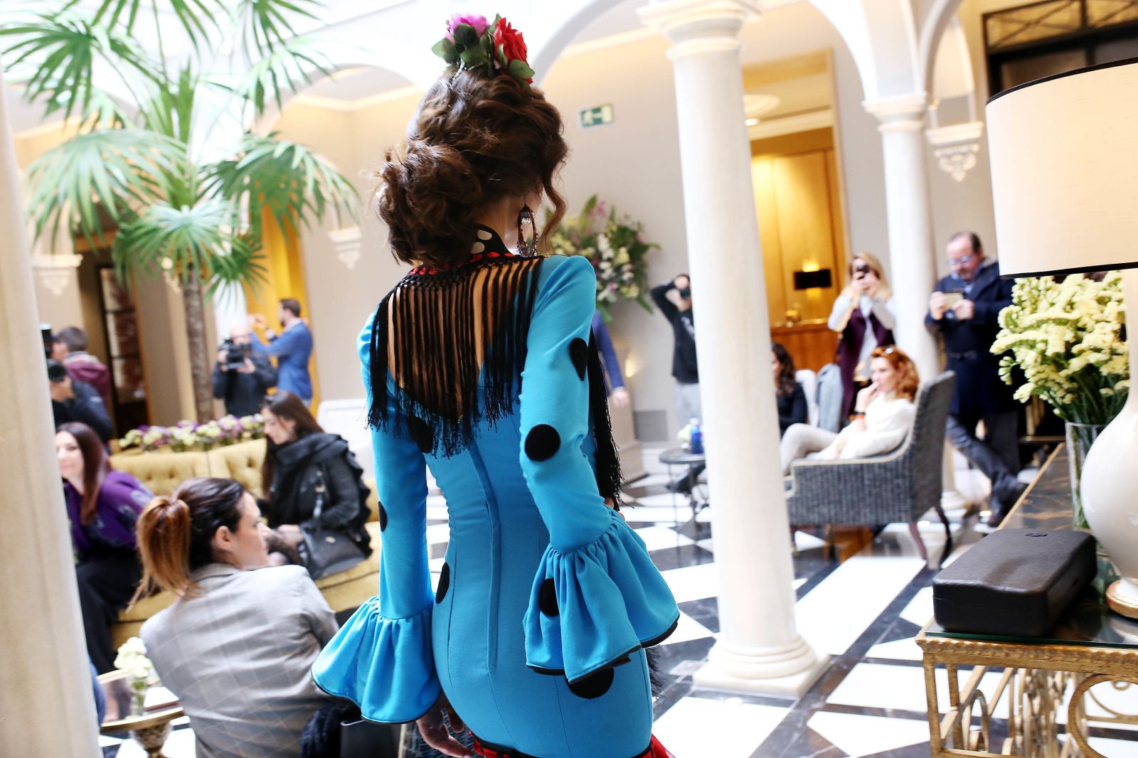 Hotel Mª Luisa. Presentación colección flamenca Amparo Macías.