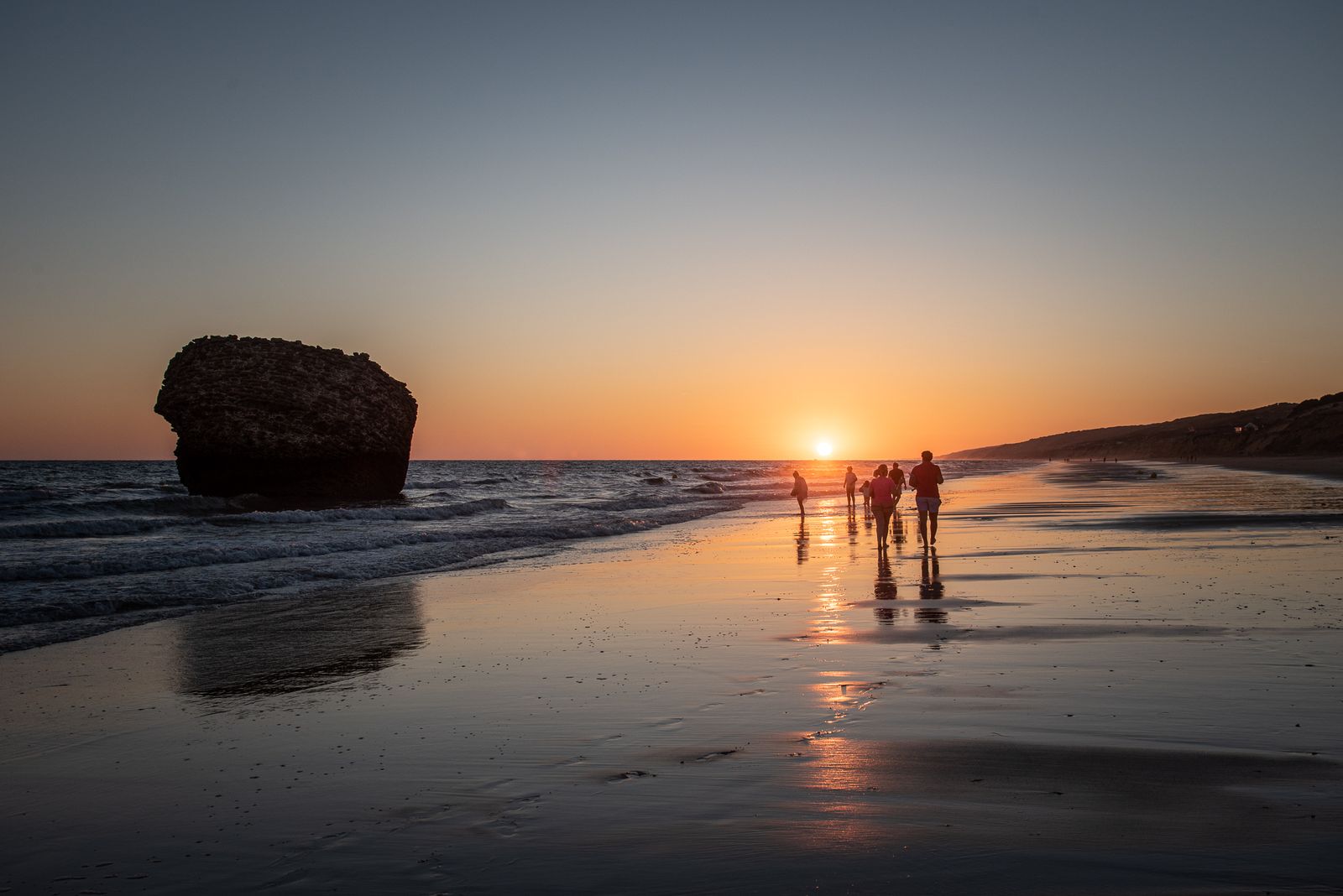 Puesta de sol en Matalascañas.
