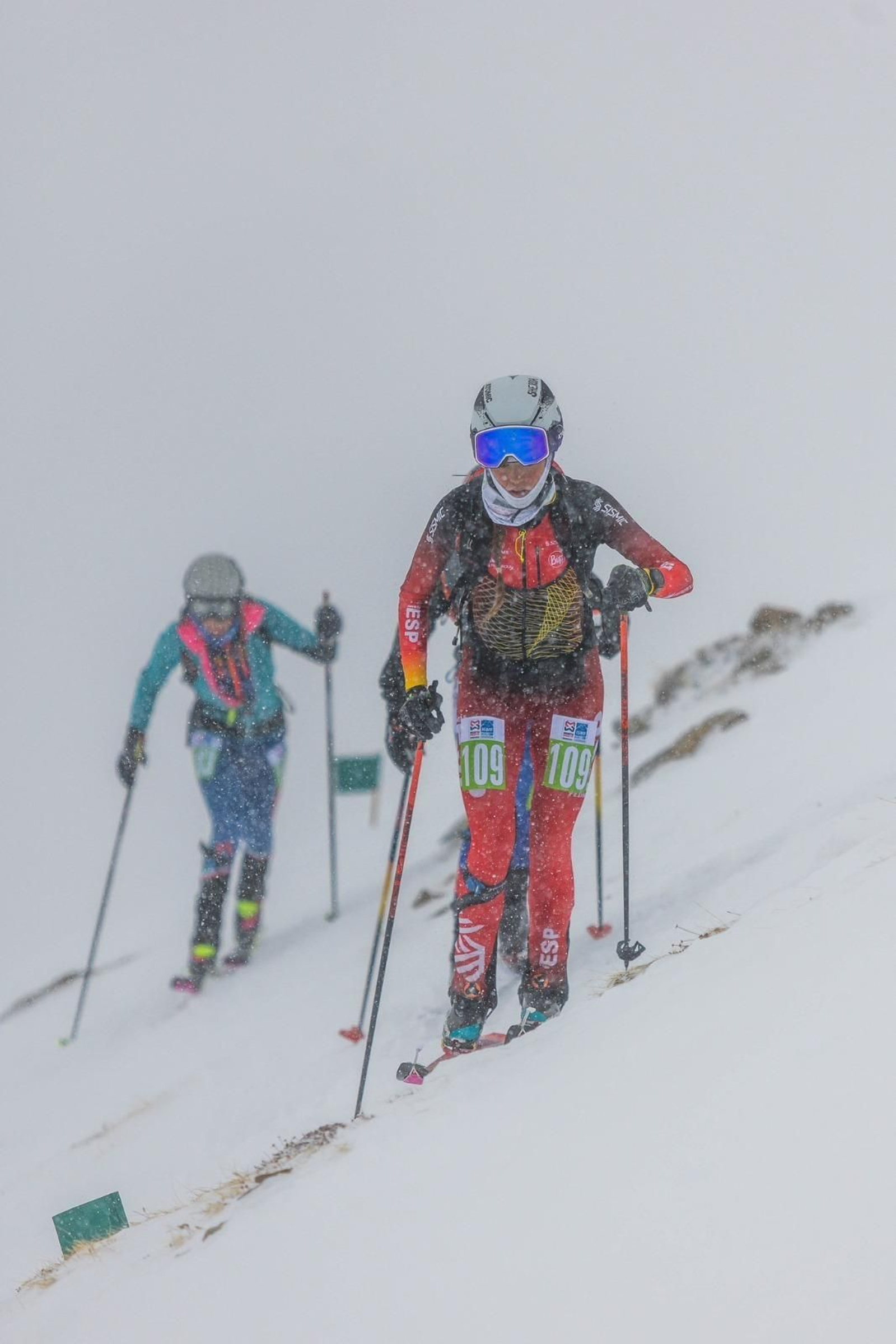 Ana García en plena competición.