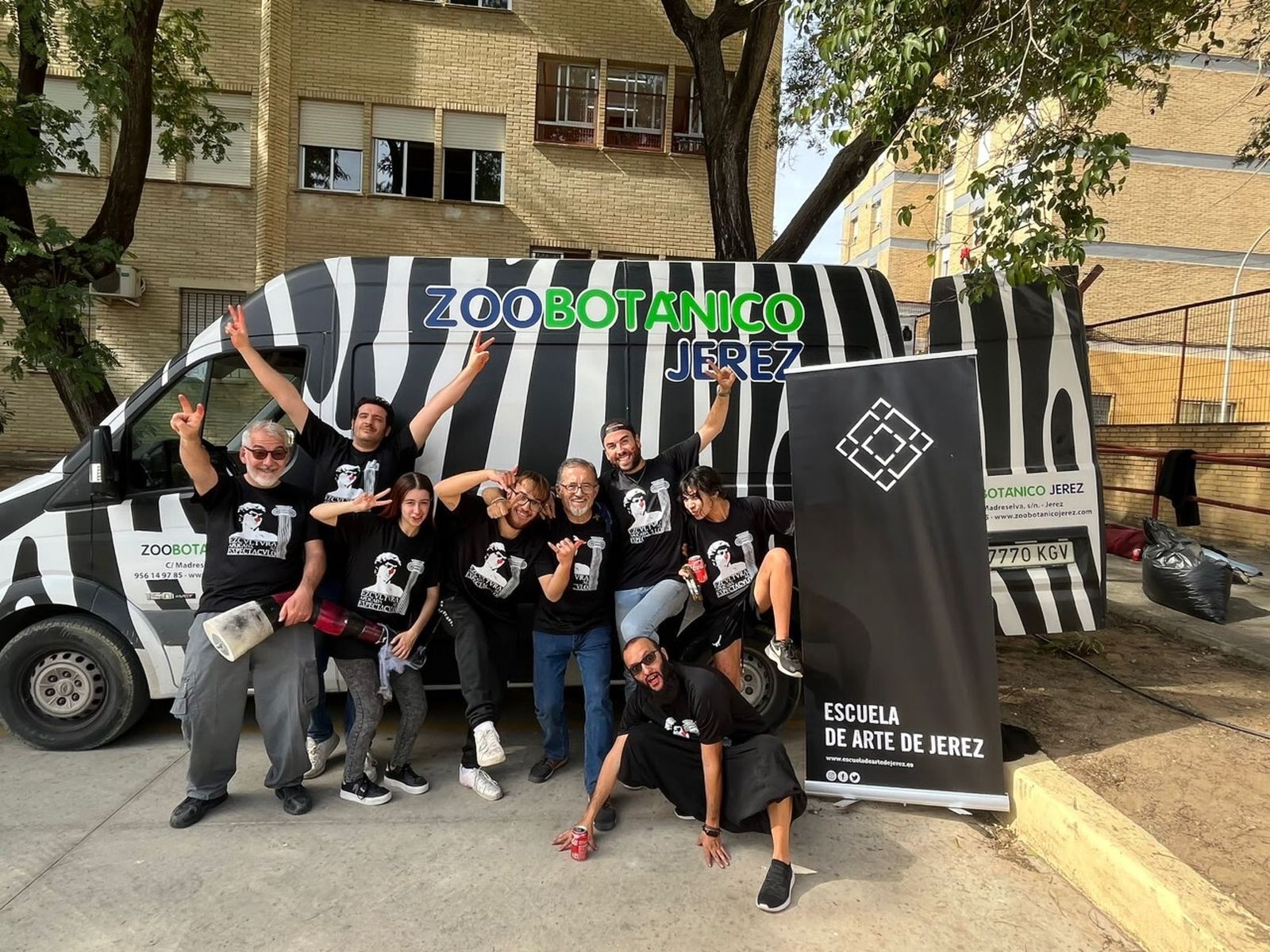 Días de intenso y terrorífico trabajo en la Escuela de Arte de Jerez