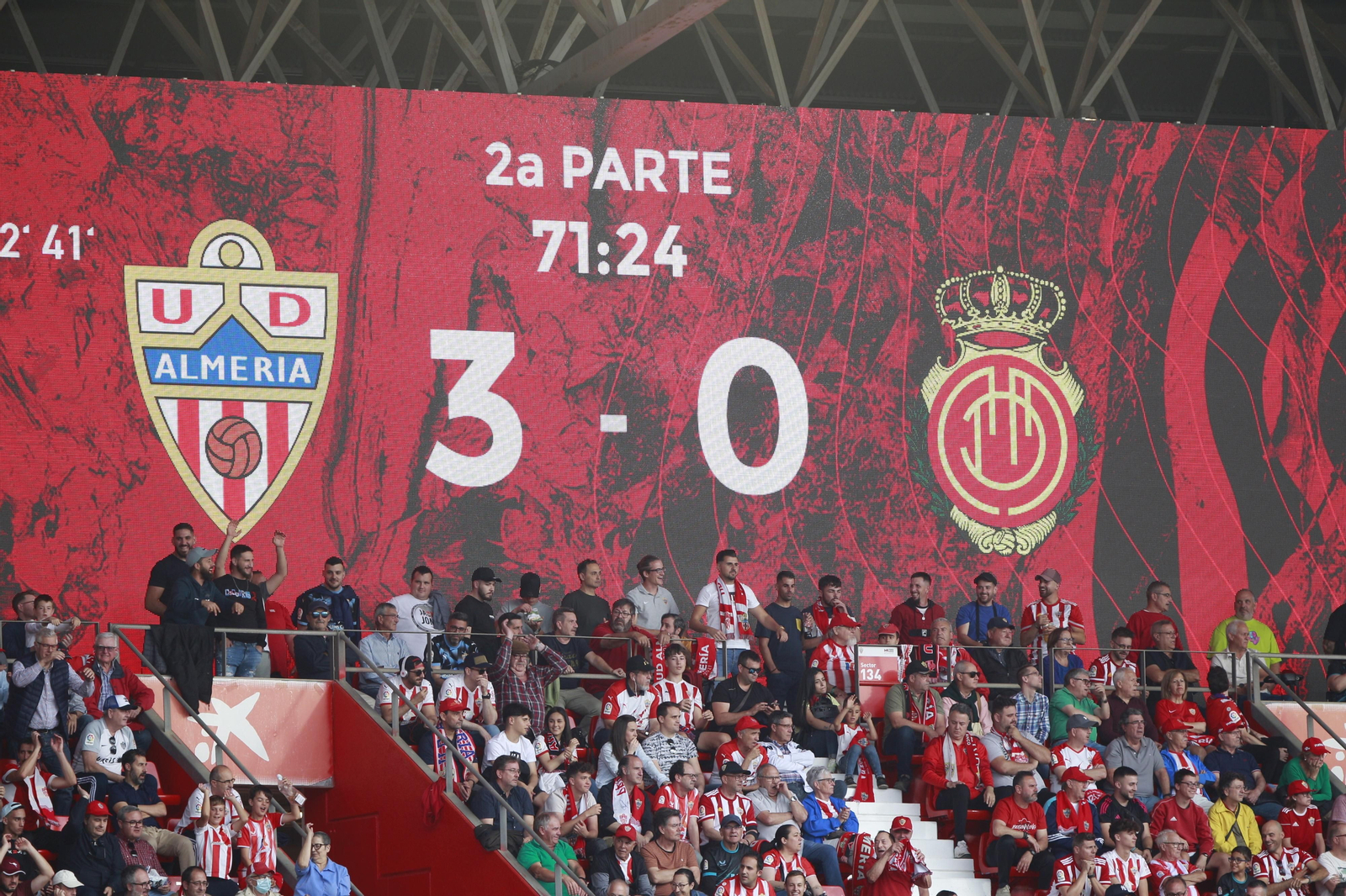 Imágenes del partido U.D. Almería-R.C.D. Mallorca