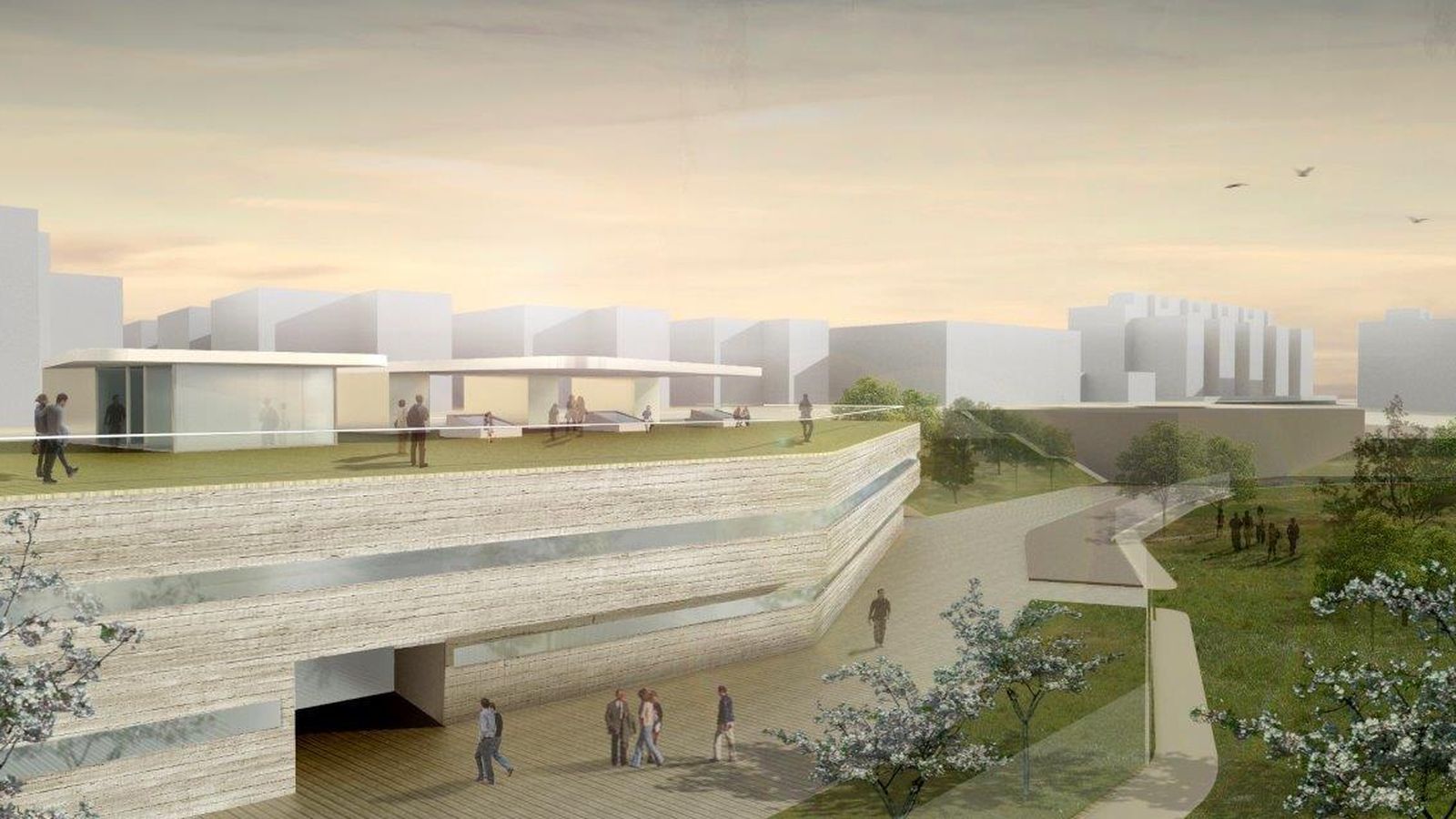 Maqueta del centro de salud de Isla Chica