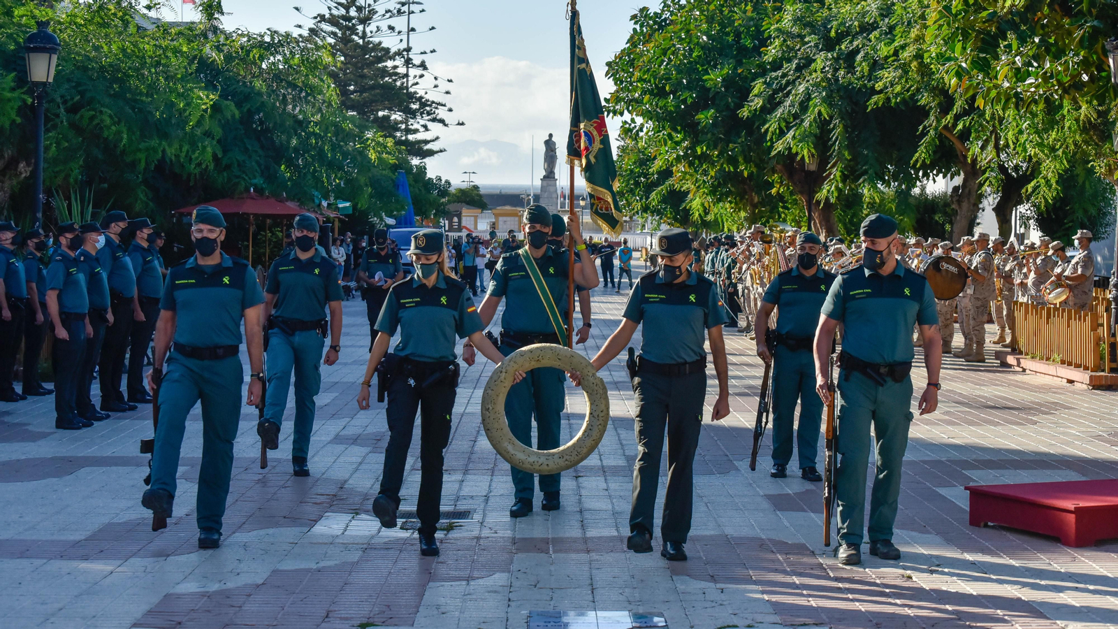 Laa fotos de los ensayos para desfile del Día del Pilar en Tarifa