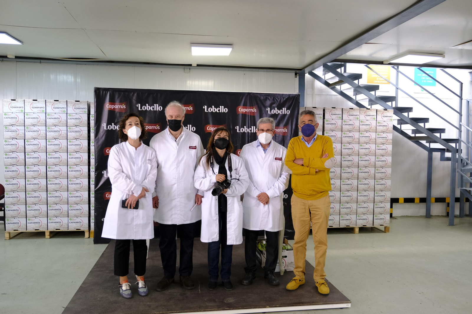 Fotogalería de la visita de Vicente del Bosque a Grupo Caparrós.