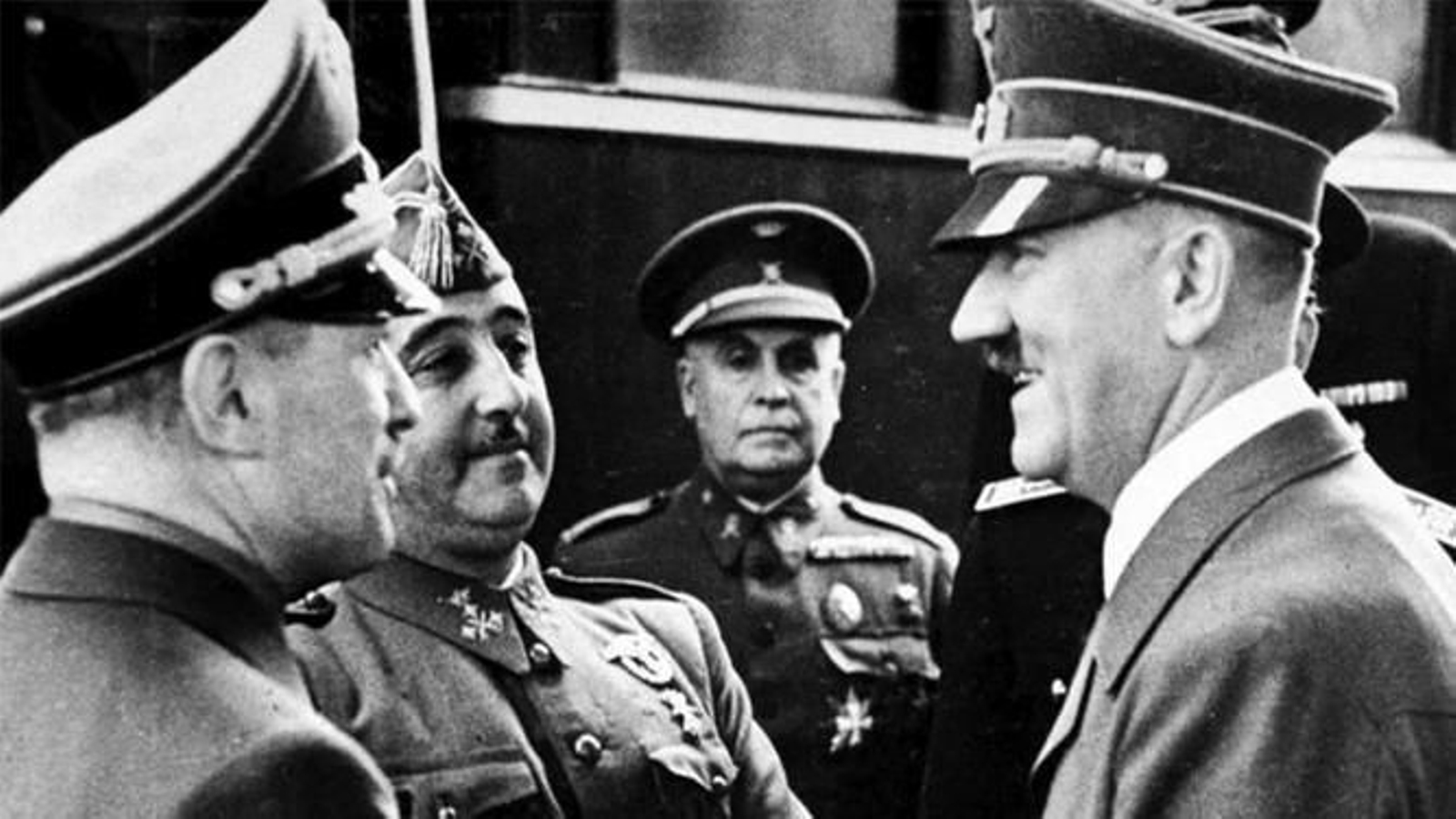 Franco y Hitler juntos en Hendaya Franco y Hitler juntos en Hendaya