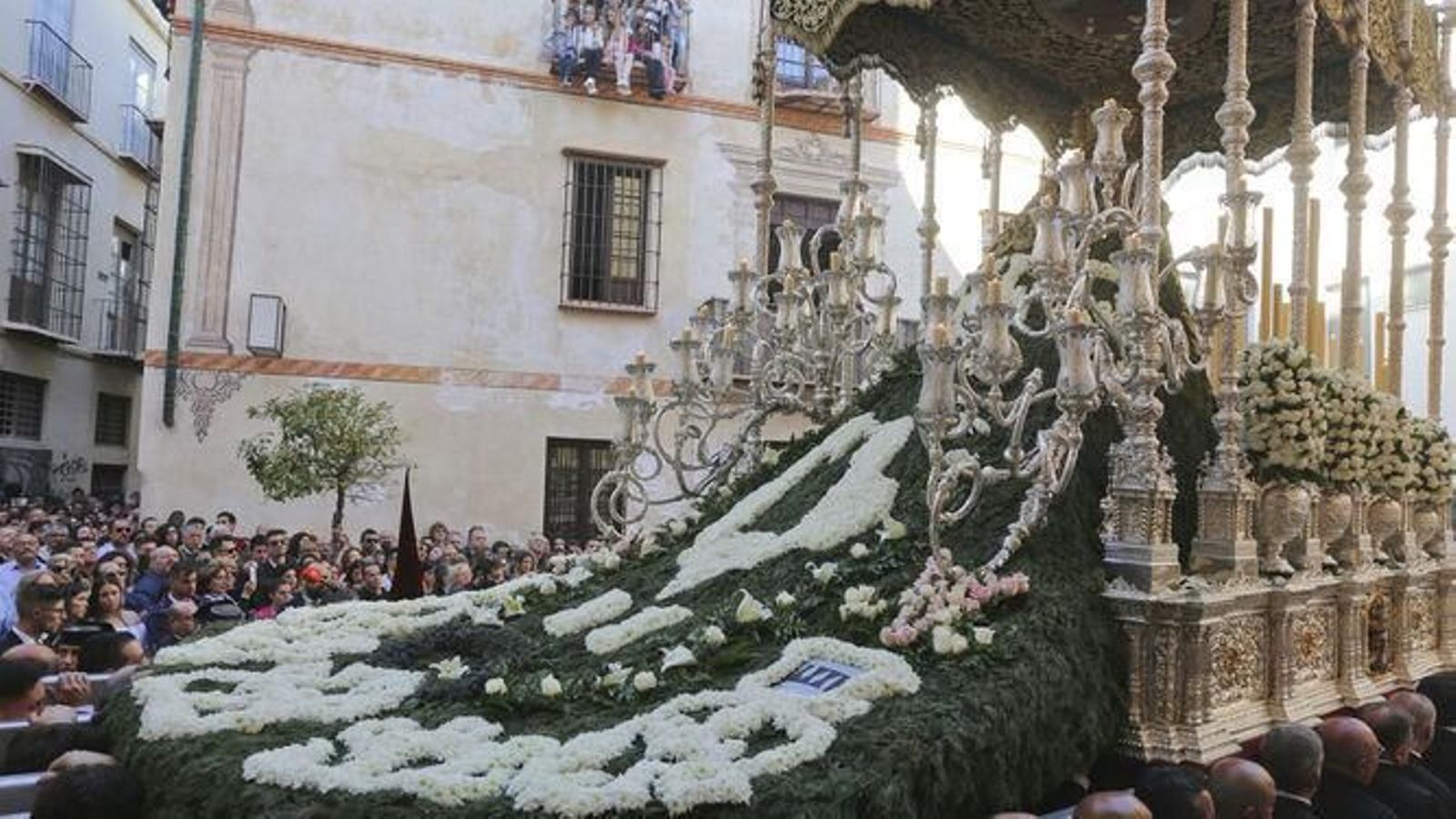 La Virgen de las Penas, en una imagen de archivo, será la primera en pasar por el recorrido oficial.