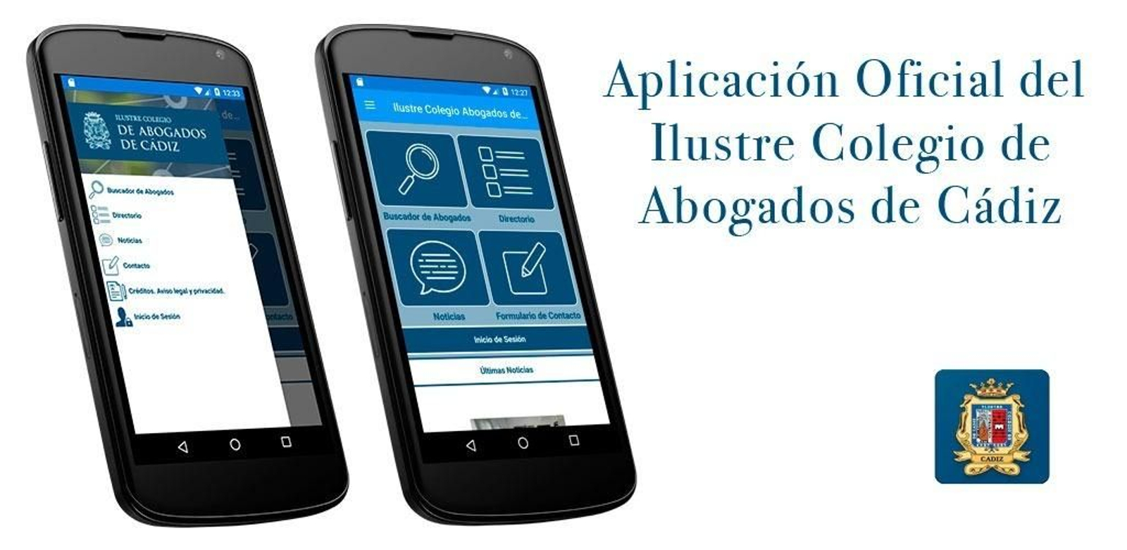 Imagen de la nueva app de la institución colegial.